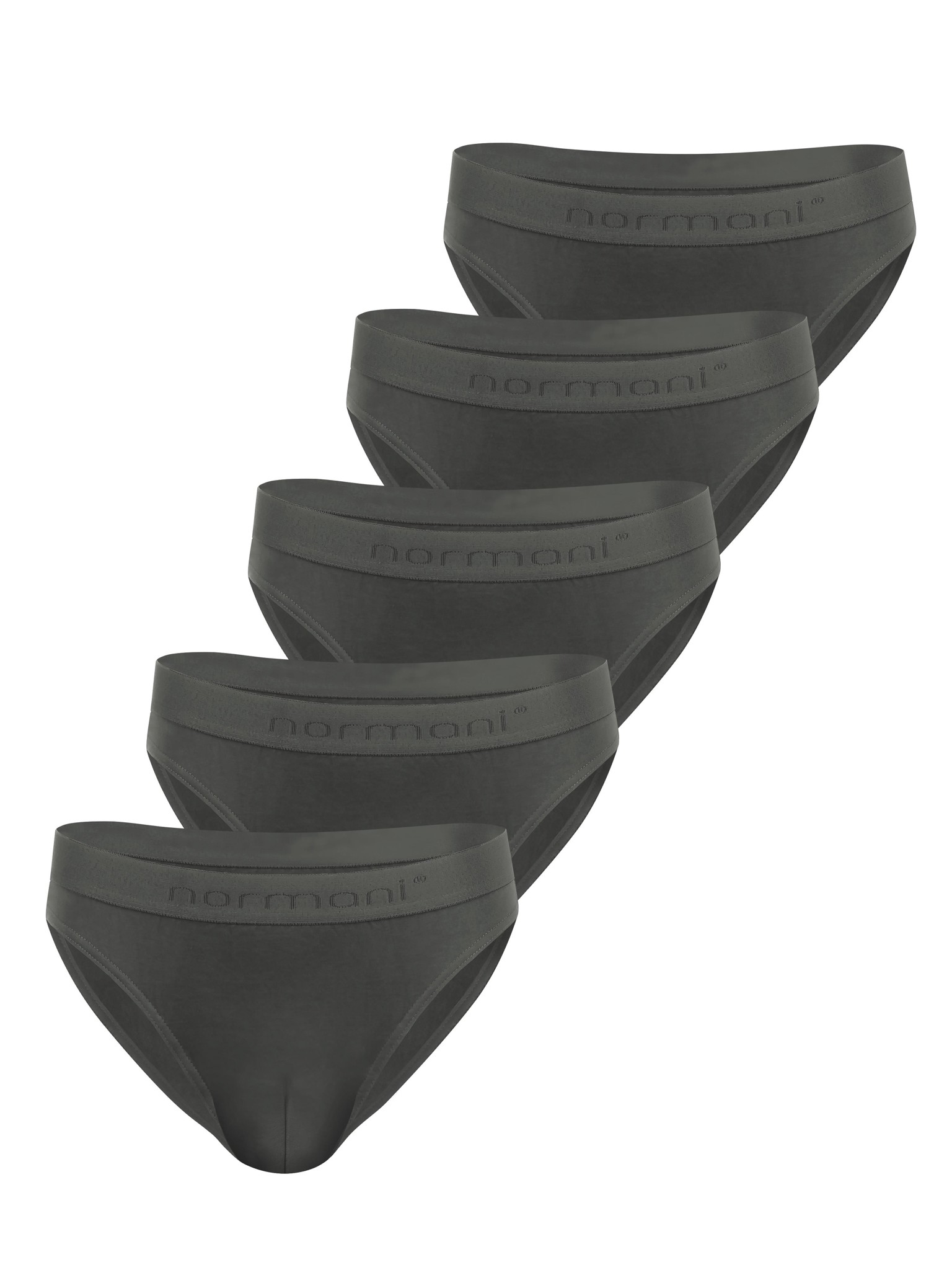 Bild von 5 Slips aus Bio-Baumwolle „Sliwen“ Grau