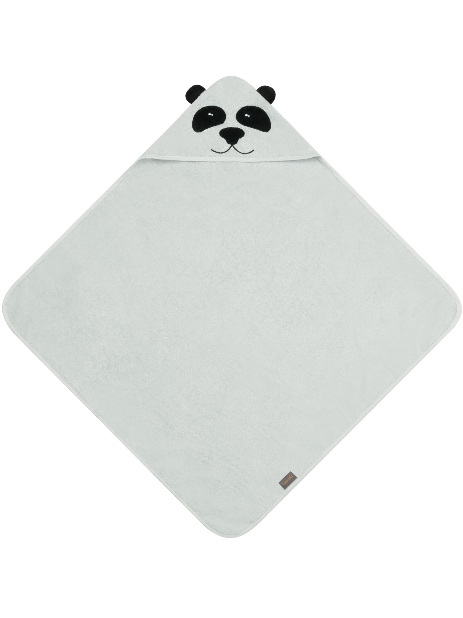 Bild von Baby Kapuzenhandtuch aus Bio-Baumwolle „Luanda“ Hellgrau