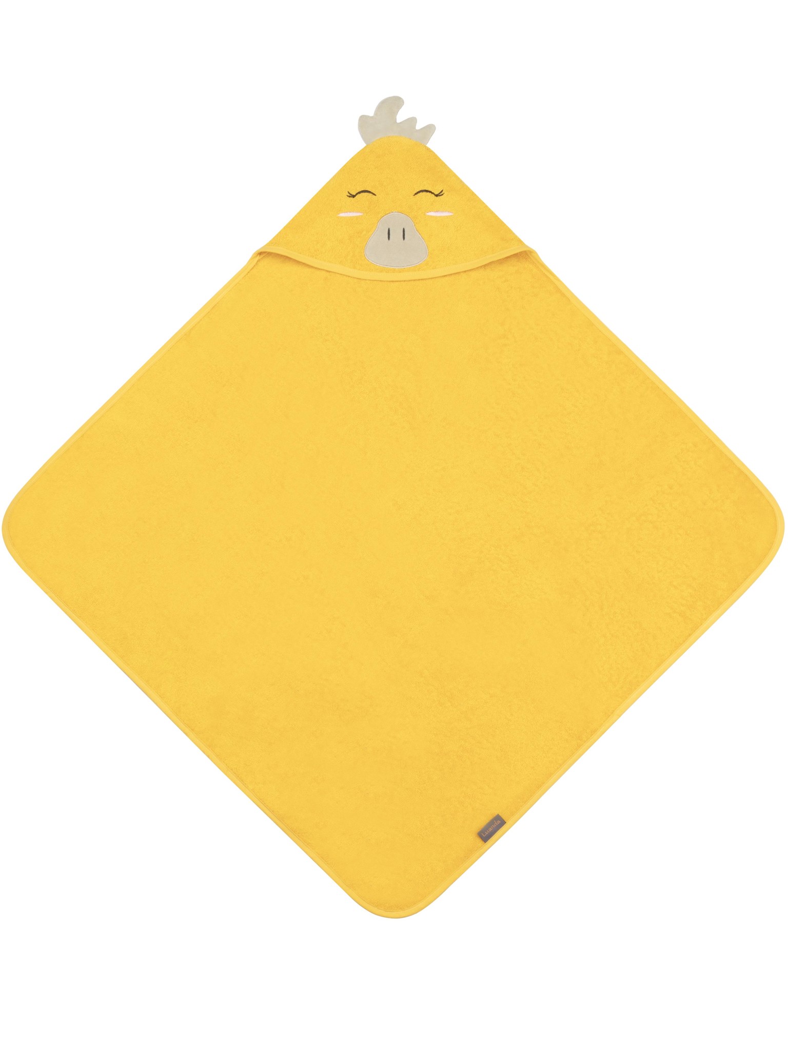 Bild von Baby Kapuzenhandtuch aus Bio-Baumwolle „Luanda“ Gelb
