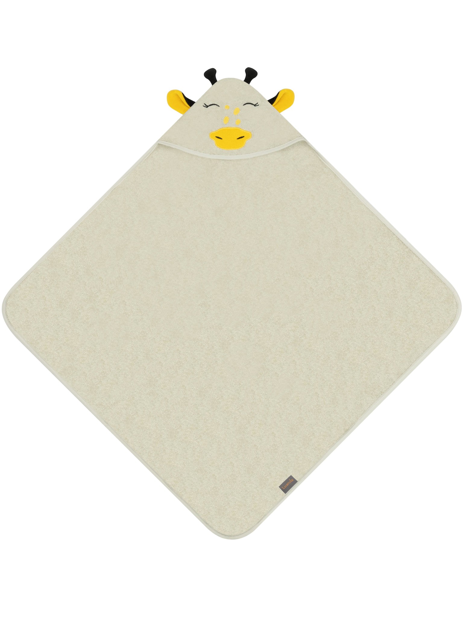 Bild von Baby Kapuzenhandtuch aus Bio-Baumwolle „Luanda“ Beige