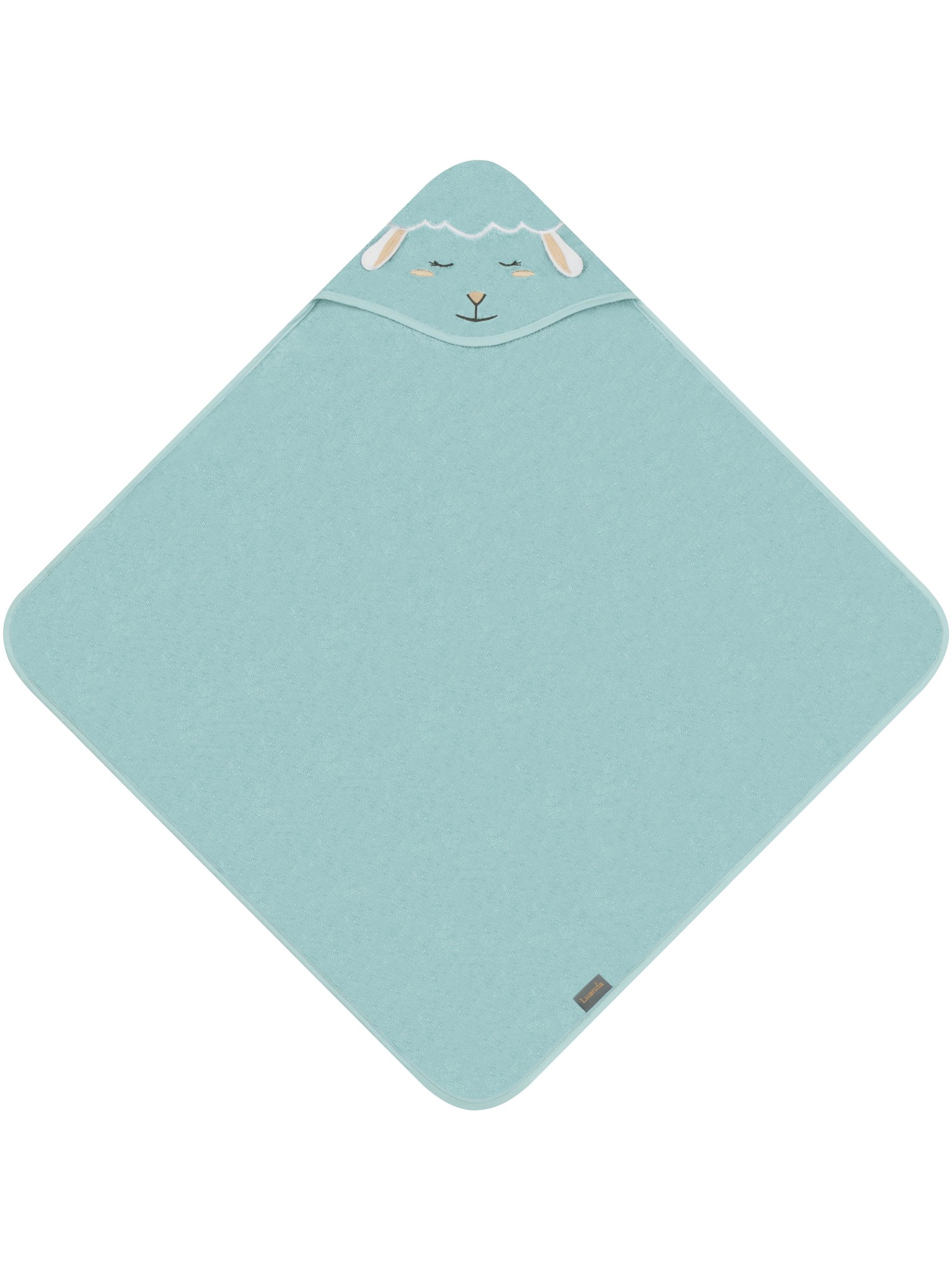 Bild von Baby Kapuzenhandtuch aus Bio-Baumwolle „Luanda“ Hellblau