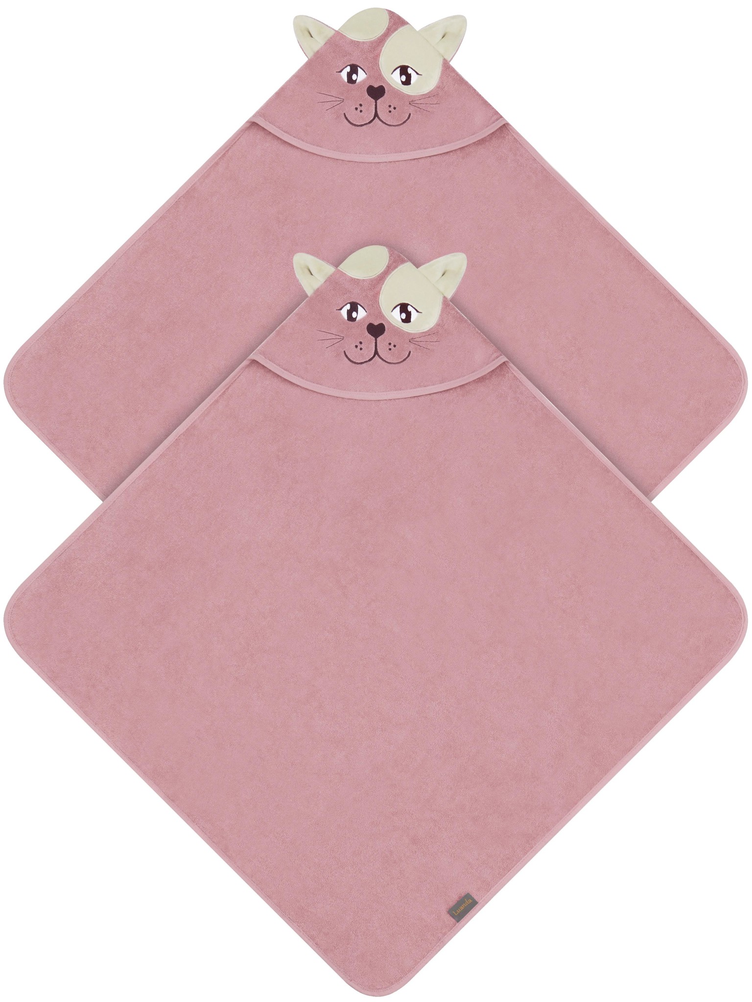 Bild von 2 x Baby Wickeltücher aus Bio-Baumwolle Rosa