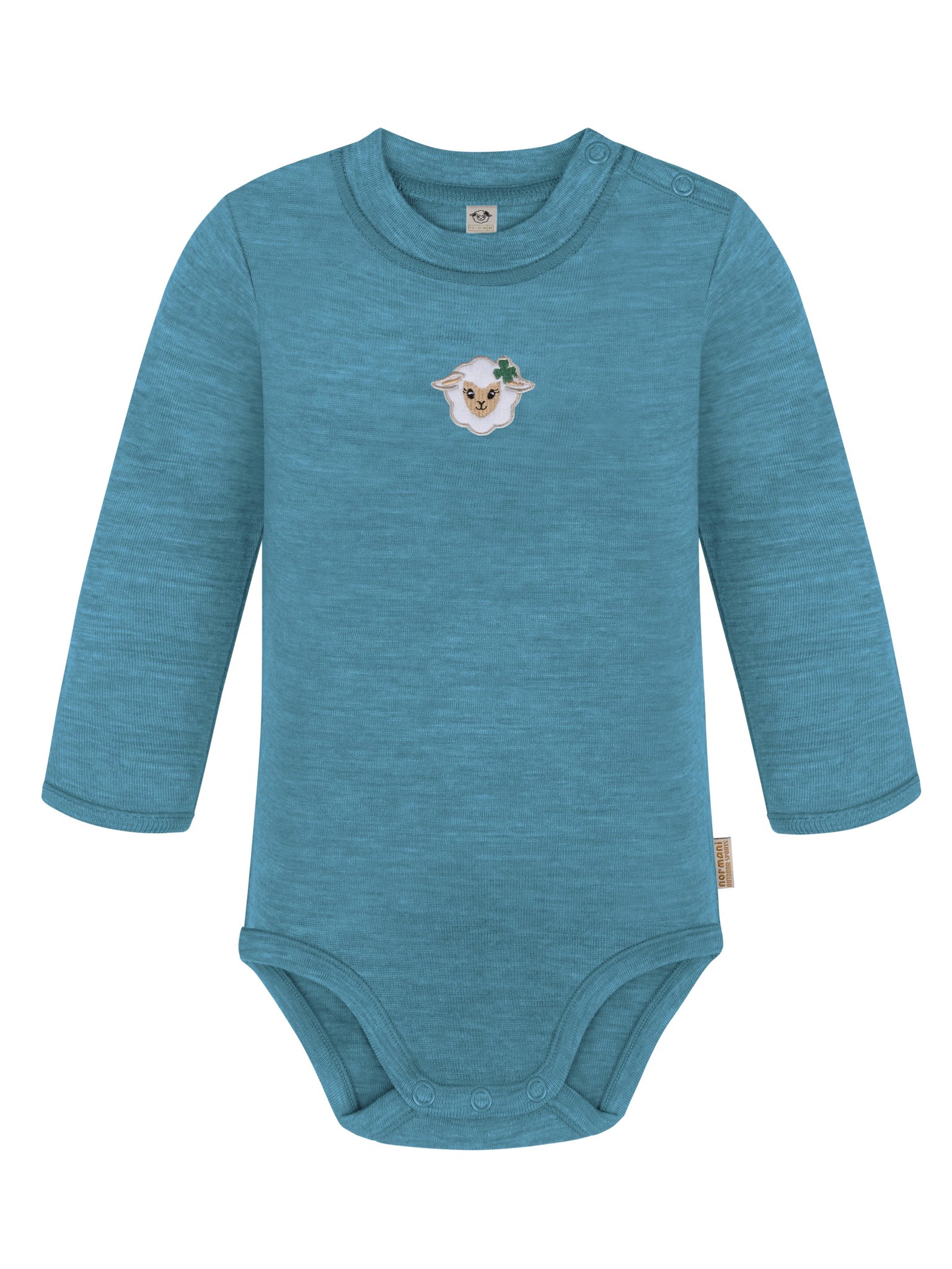 Bild von Baby Merino Langarmbody „Tuai" Blau