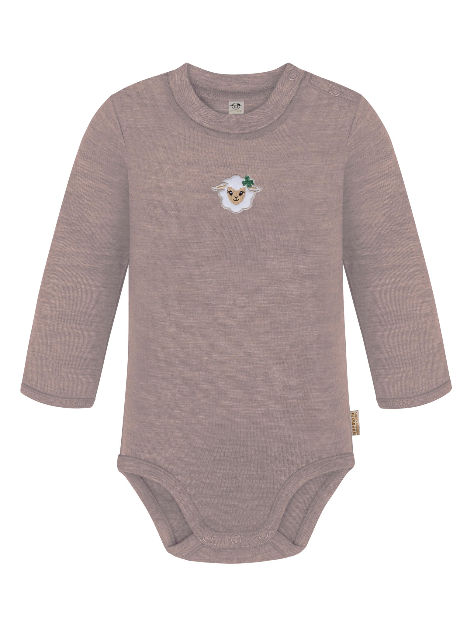 Bild von Baby Merino Langarmbody „Tuai" Rosa