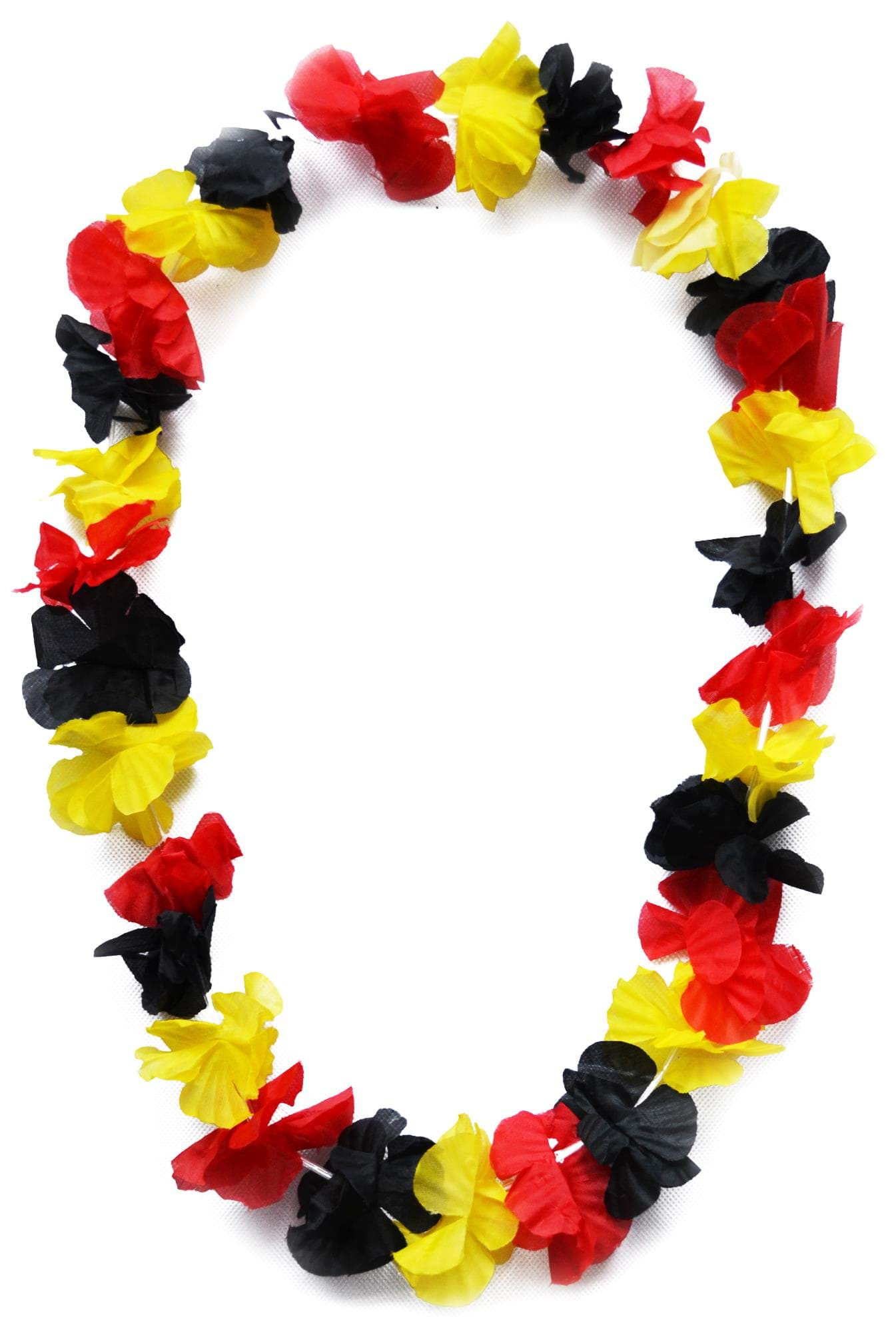 Bild von Hawaii-Kette Deutschland - 100 cm Schwarz/Rot/Gelb