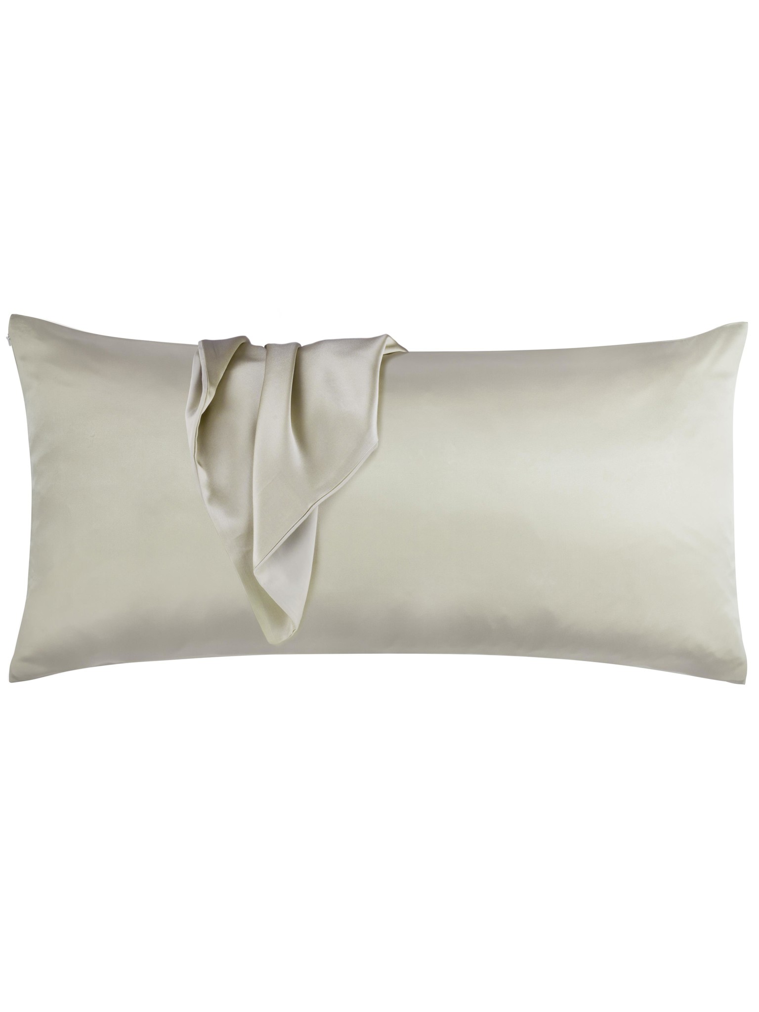 Bild von Seiden Kissenbezug 40x80 cm „Alia“ Taupe