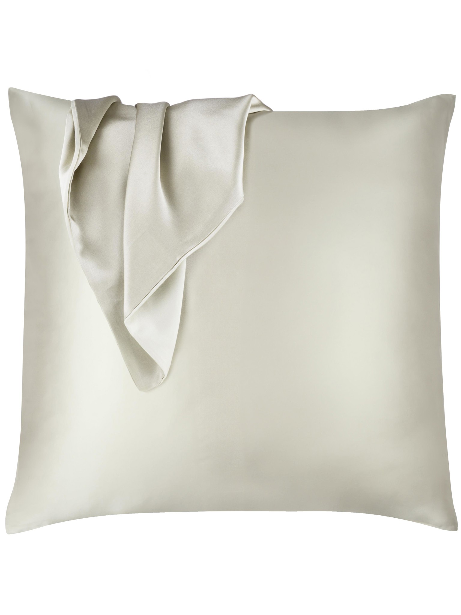 Bild von Seiden Kissenbezug 80x80 cm „Enna“ Beige