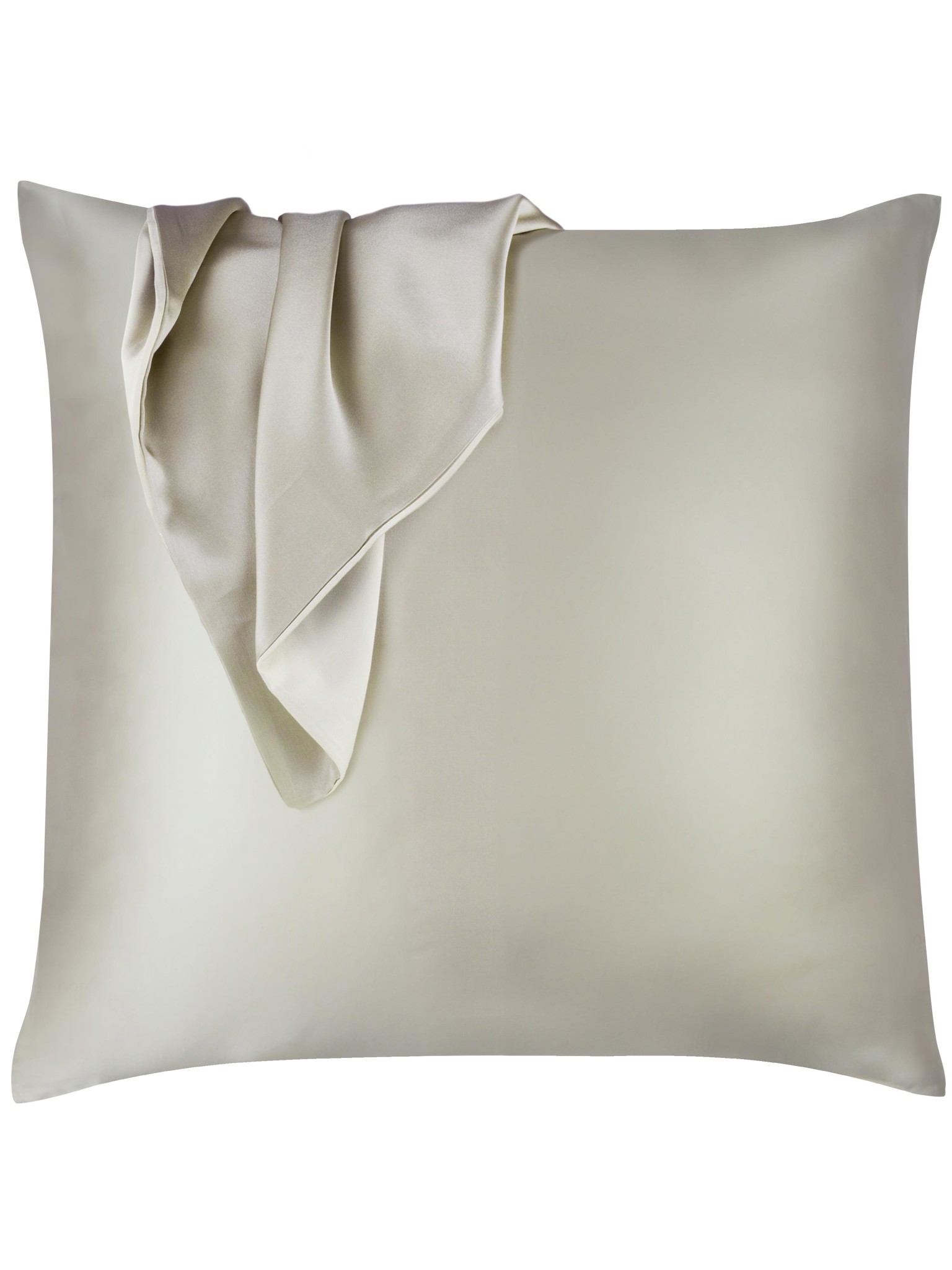 Bild von Seiden Kissenbezug 80x80 cm „Enna“ Taupe