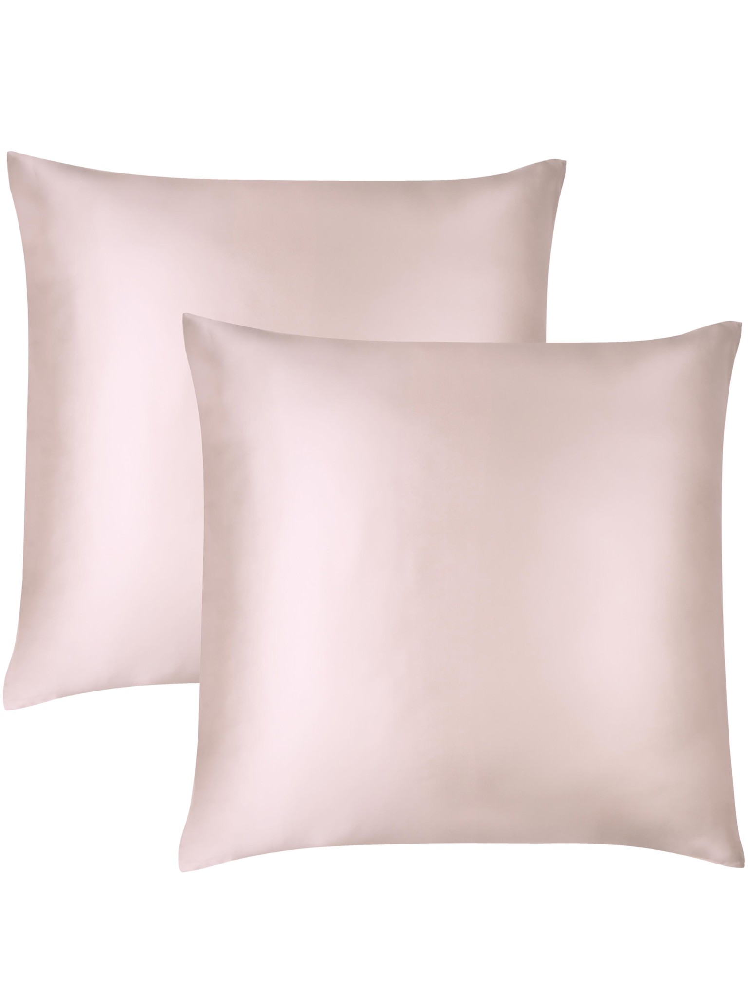 Bild von 2x Seiden Kissenbezüge 80x80 cm „Enna“ Rosa