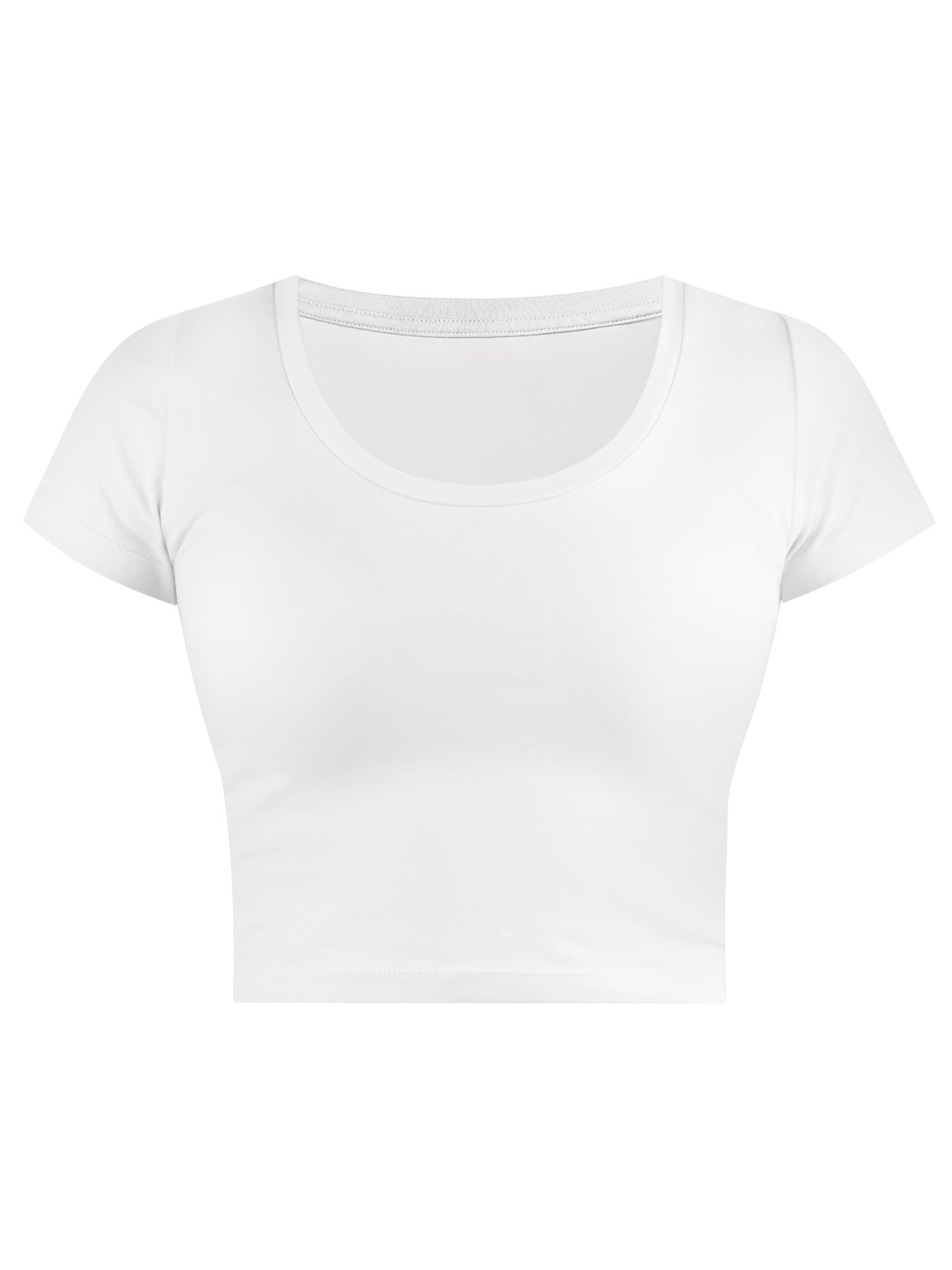 Bild von Damen crop T-Shirt „Nantes“ Weiß
