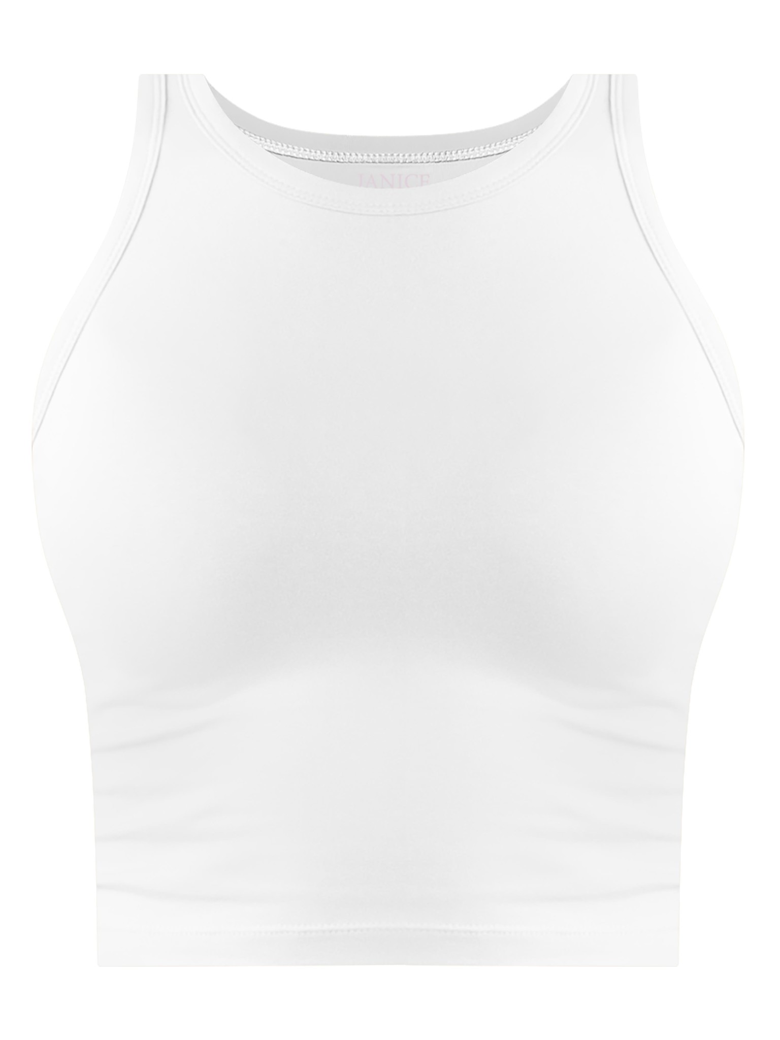 Bild von Damen crop Top hochgeschlossen „Niah“ Weiß