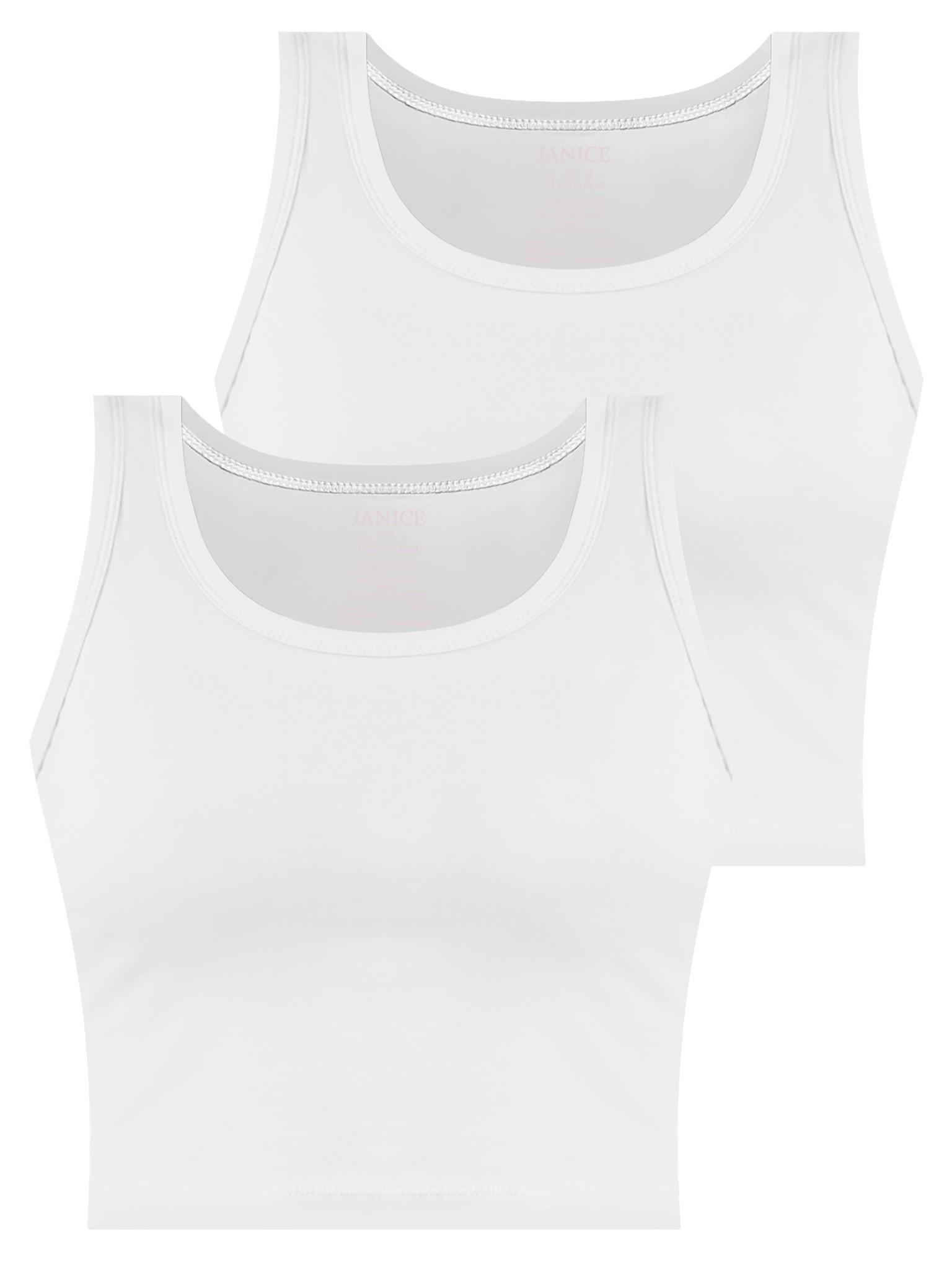 Bild von 2 x Damen crop Top „Namlea“ Weiß