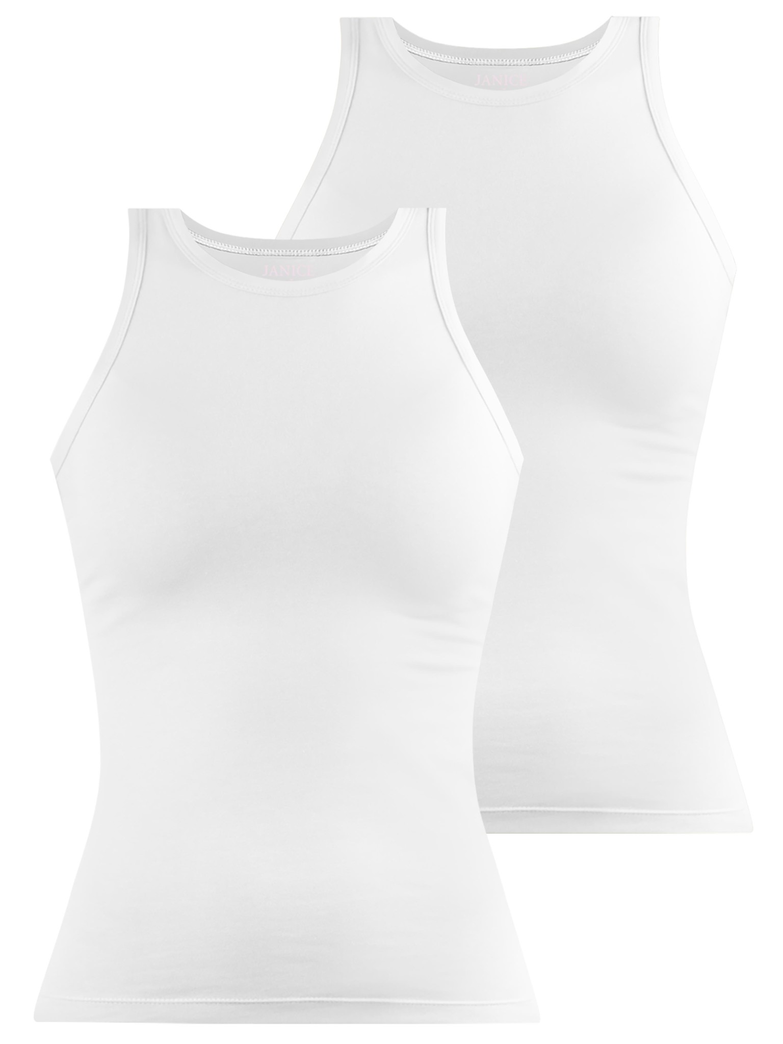 Bild von 2 x Damen Top hochgeschlossen „Nauta“ Weiß