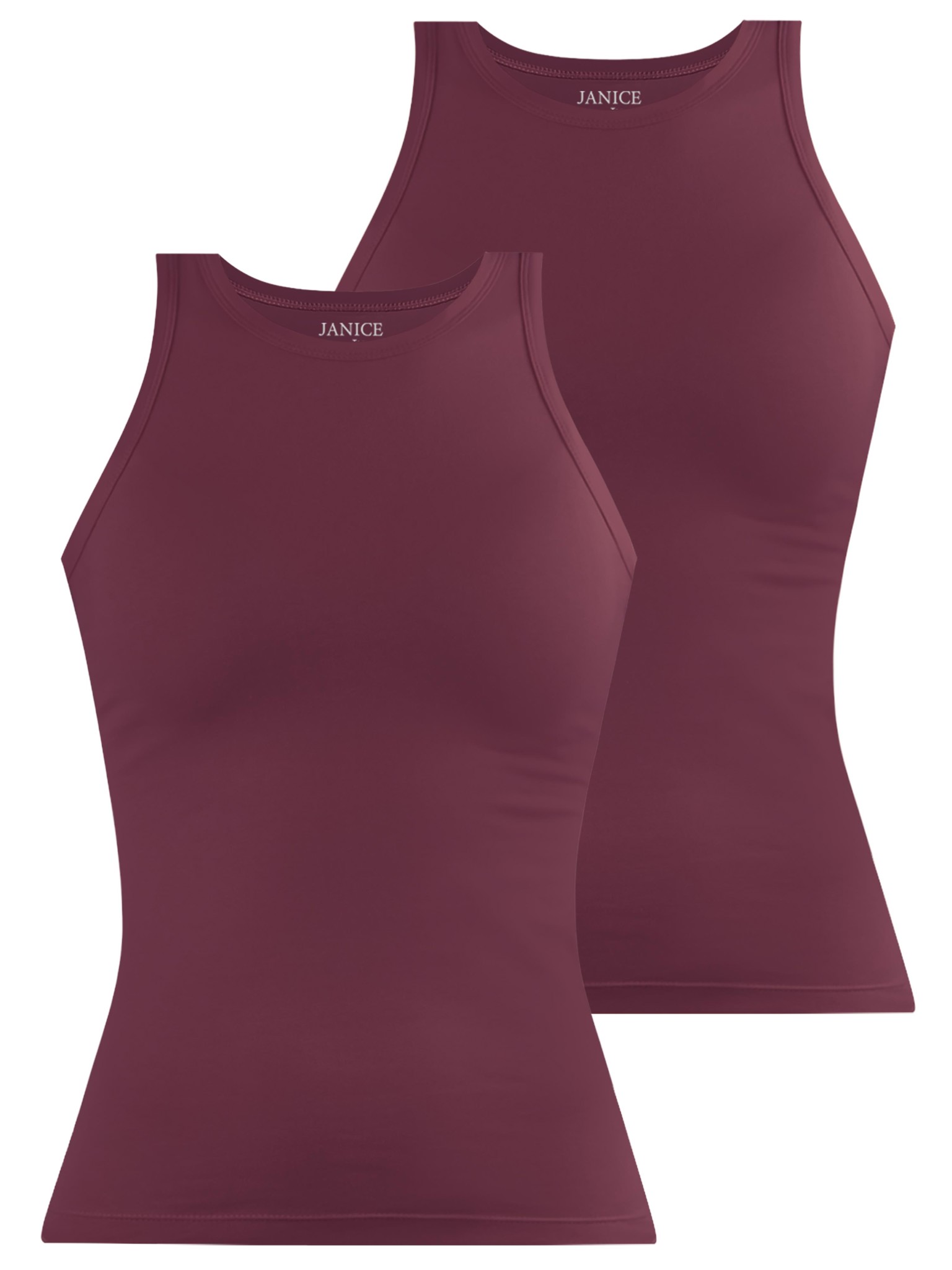 Bild von 2 x Damen Top hochgeschlossen „Nauta“ Burgund