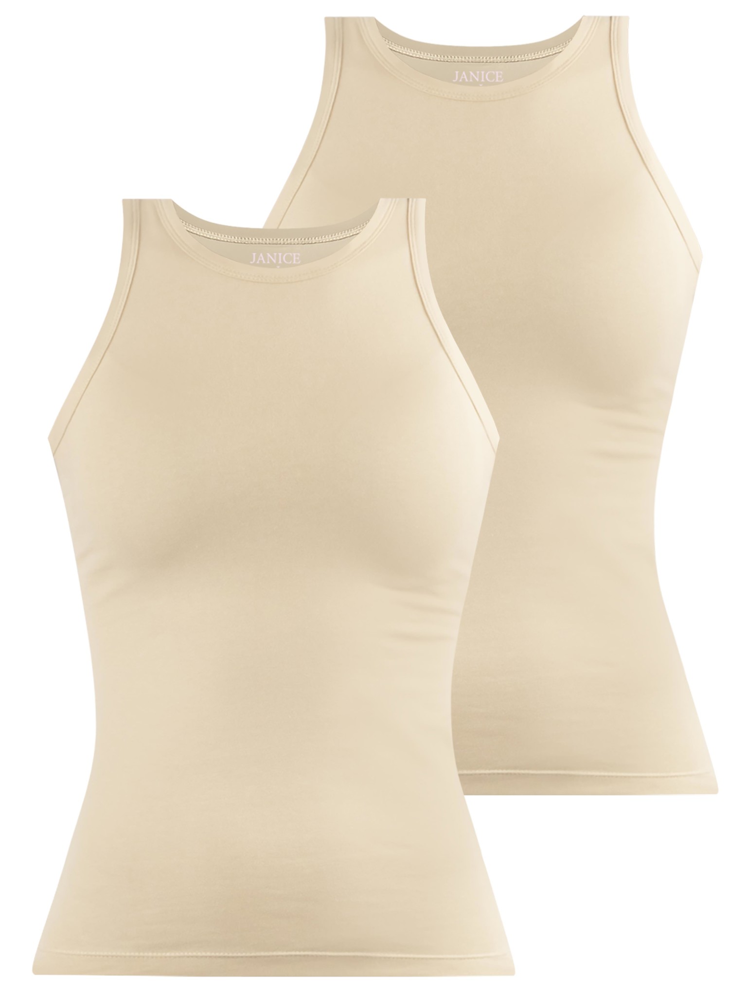 Bild von 2 x Damen Top hochgeschlossen „Nauta“ Beige