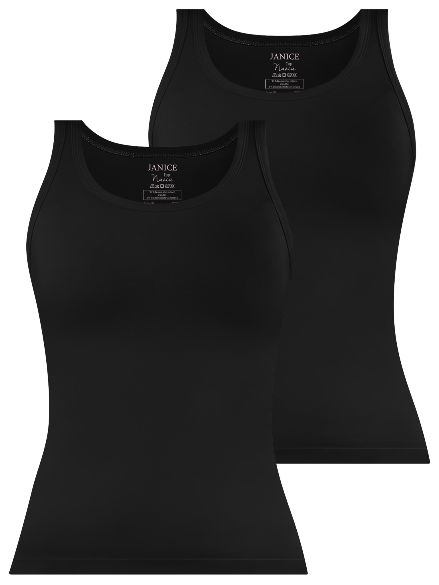 Bild von 2 x Damen Top „Nazca“ Schwarz