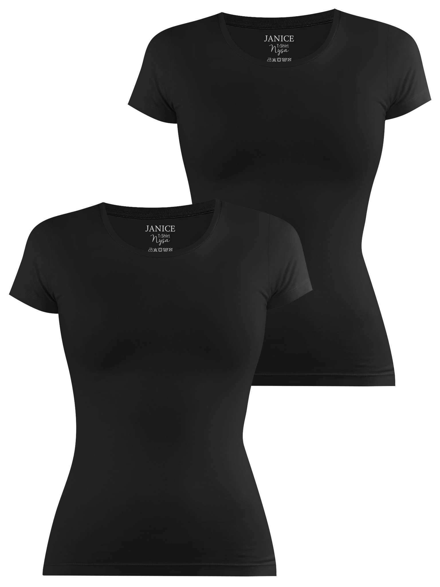 Bild von 2 x Damen T-Shirt „Nysa“ Schwarz