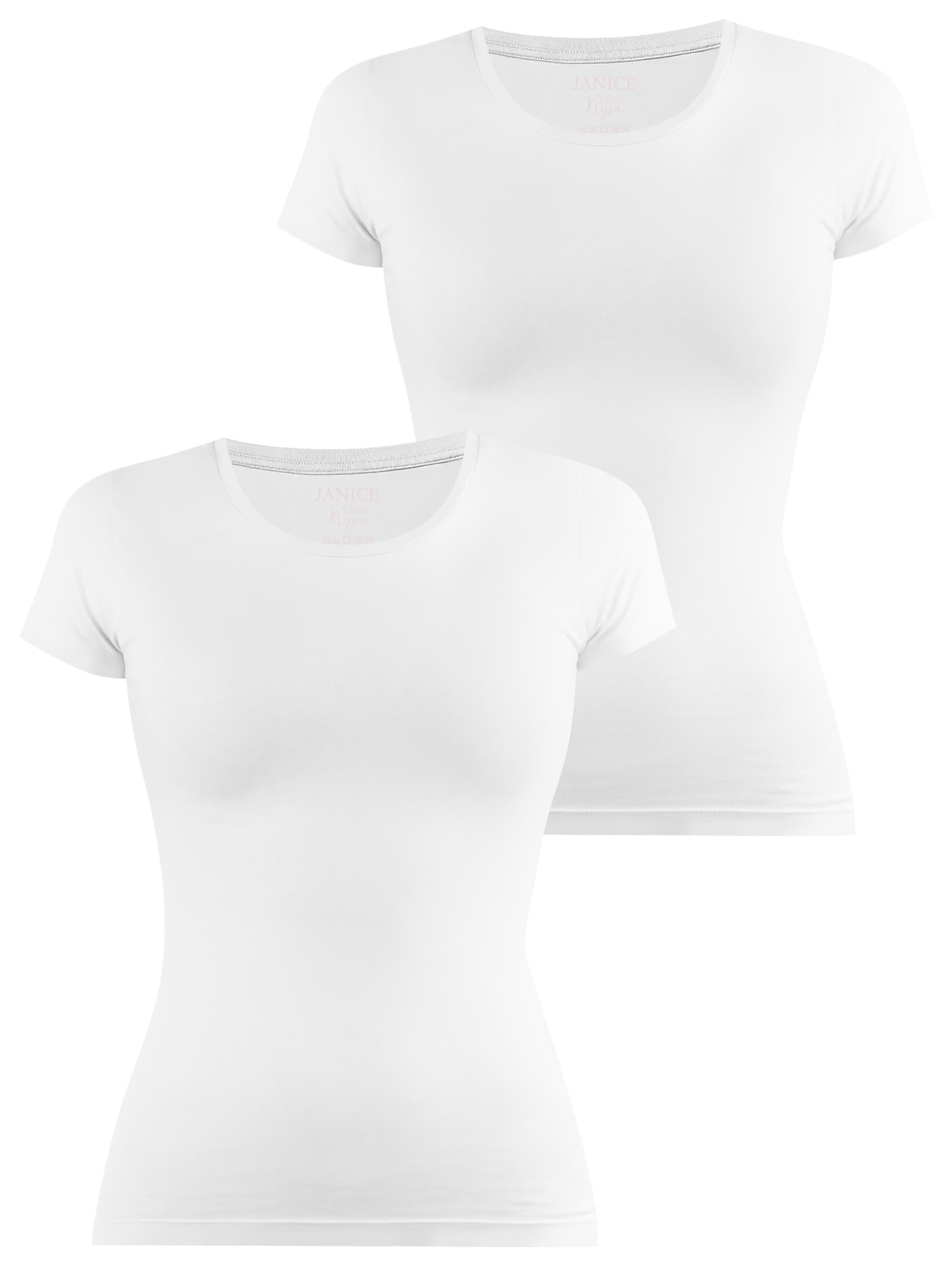 Bild von 2 x Damen T-Shirt „Nysa“ Weiß