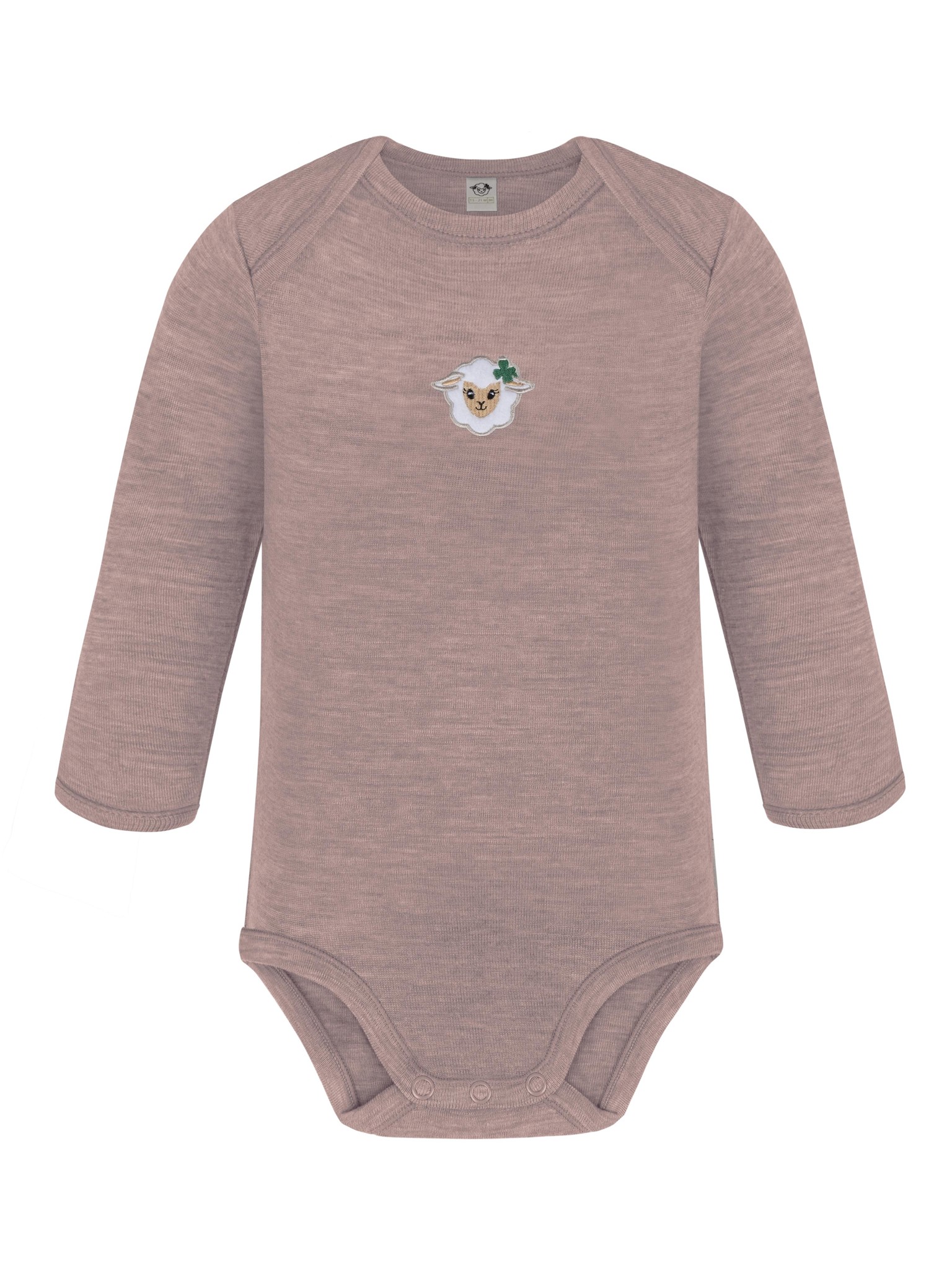 Bild von Baby Merino Body Langarm „Auckland" Rosa