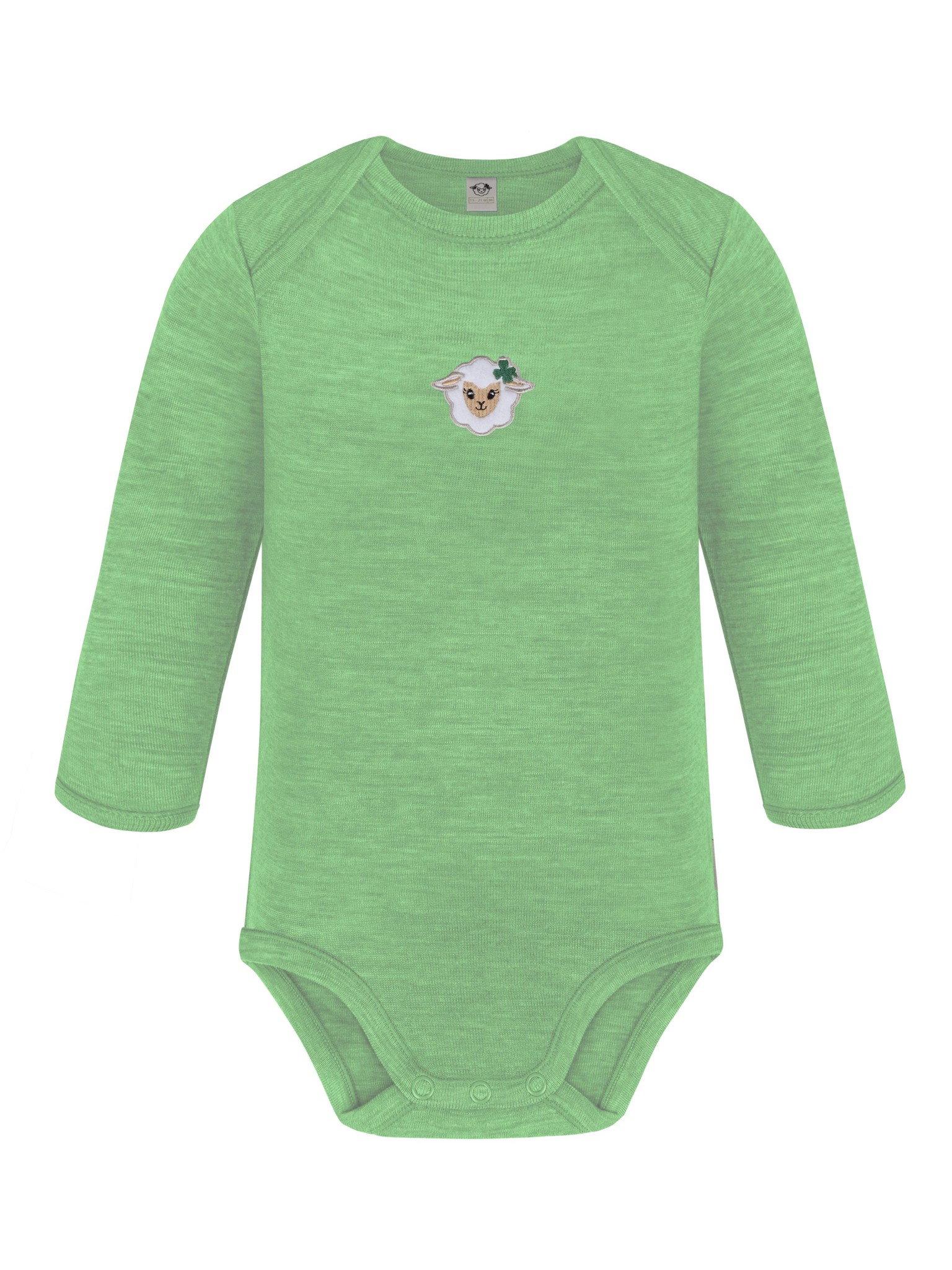 Bild von Baby Merino Body Langarm „Auckland" Grün