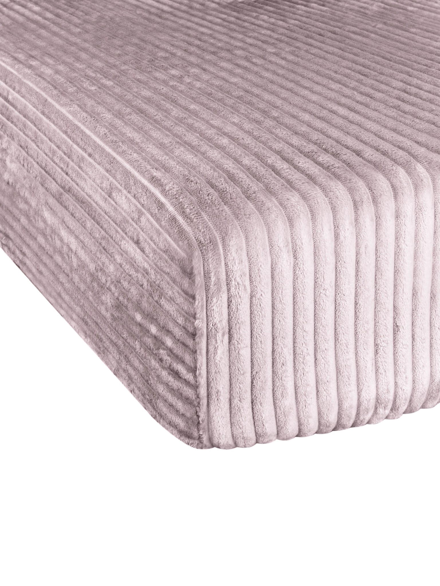 Bild von Spannbettlaken aus Streifen-Flanell „Parana“ Rosa