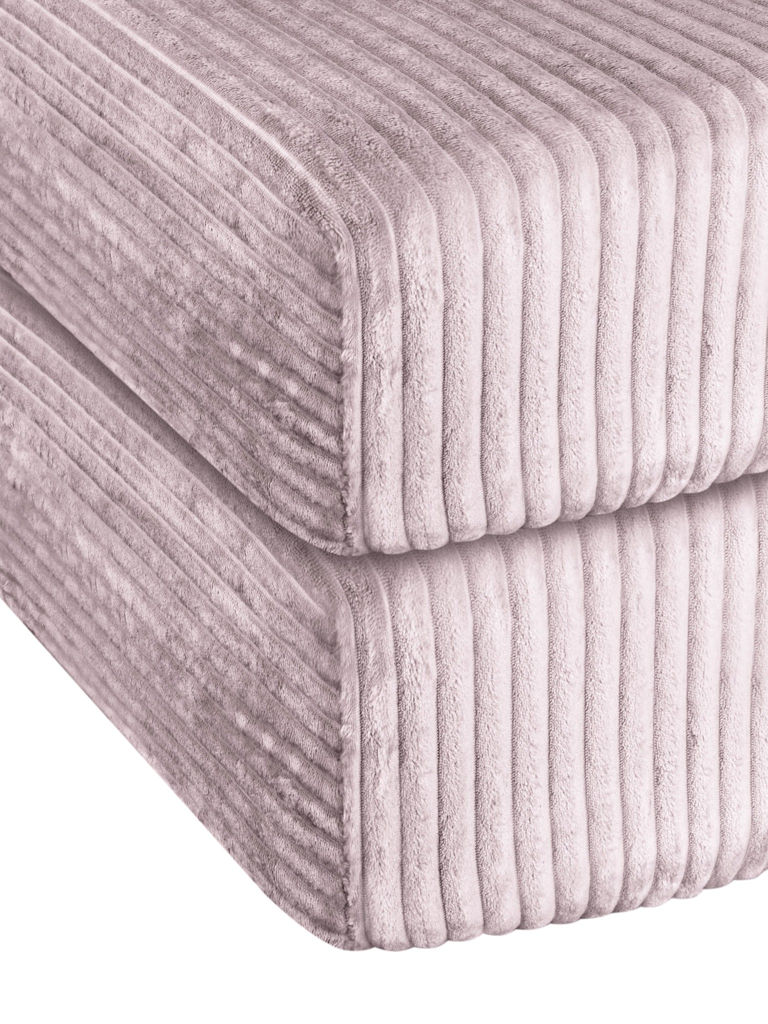 Bild von 2 Spannbettlaken aus Streifen-Flanell „Parana“ Rosa