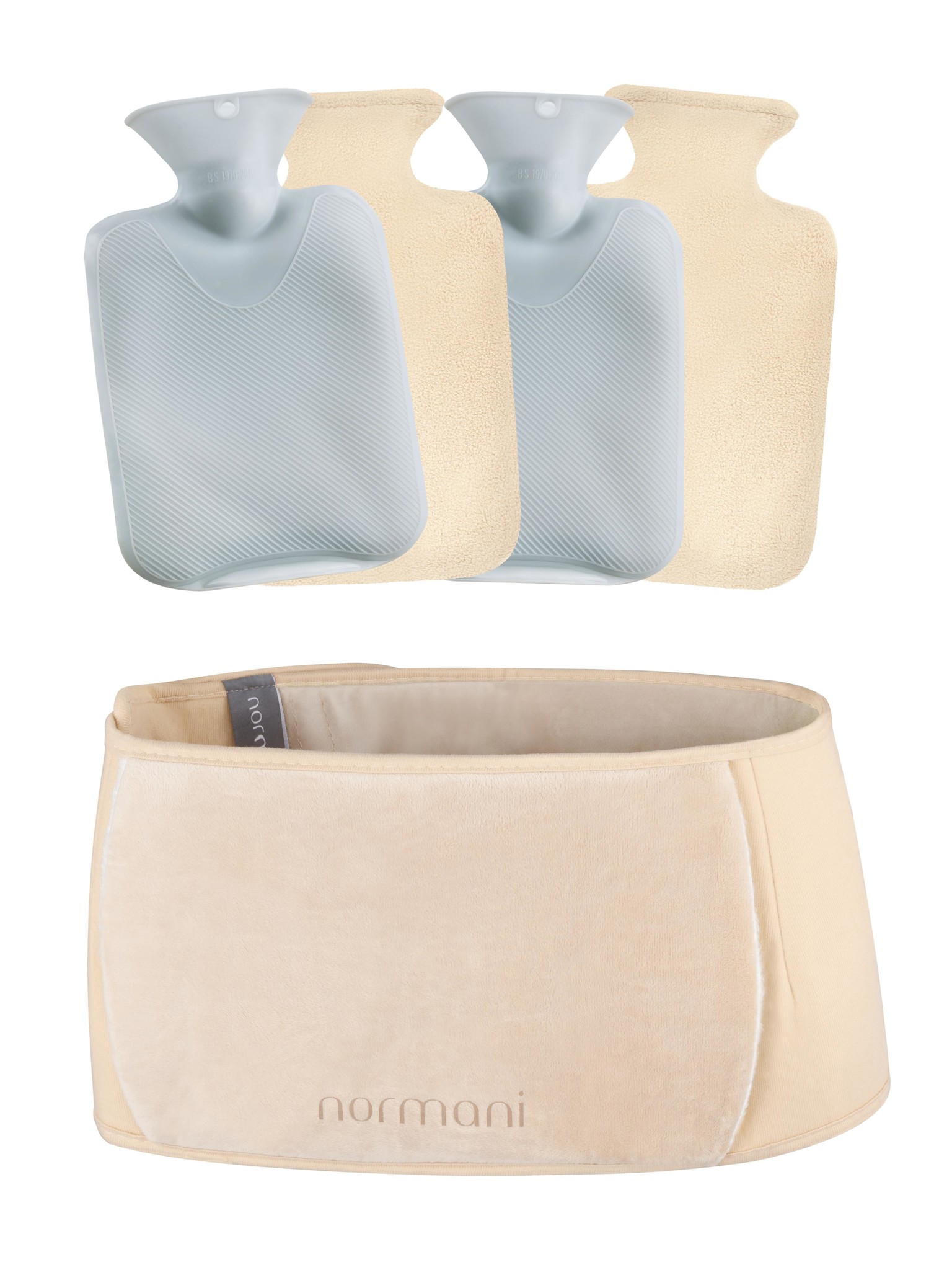 Bild von Wärmflaschen Gürtel mit 2 Wärmflaschen „Newtok“ Beige