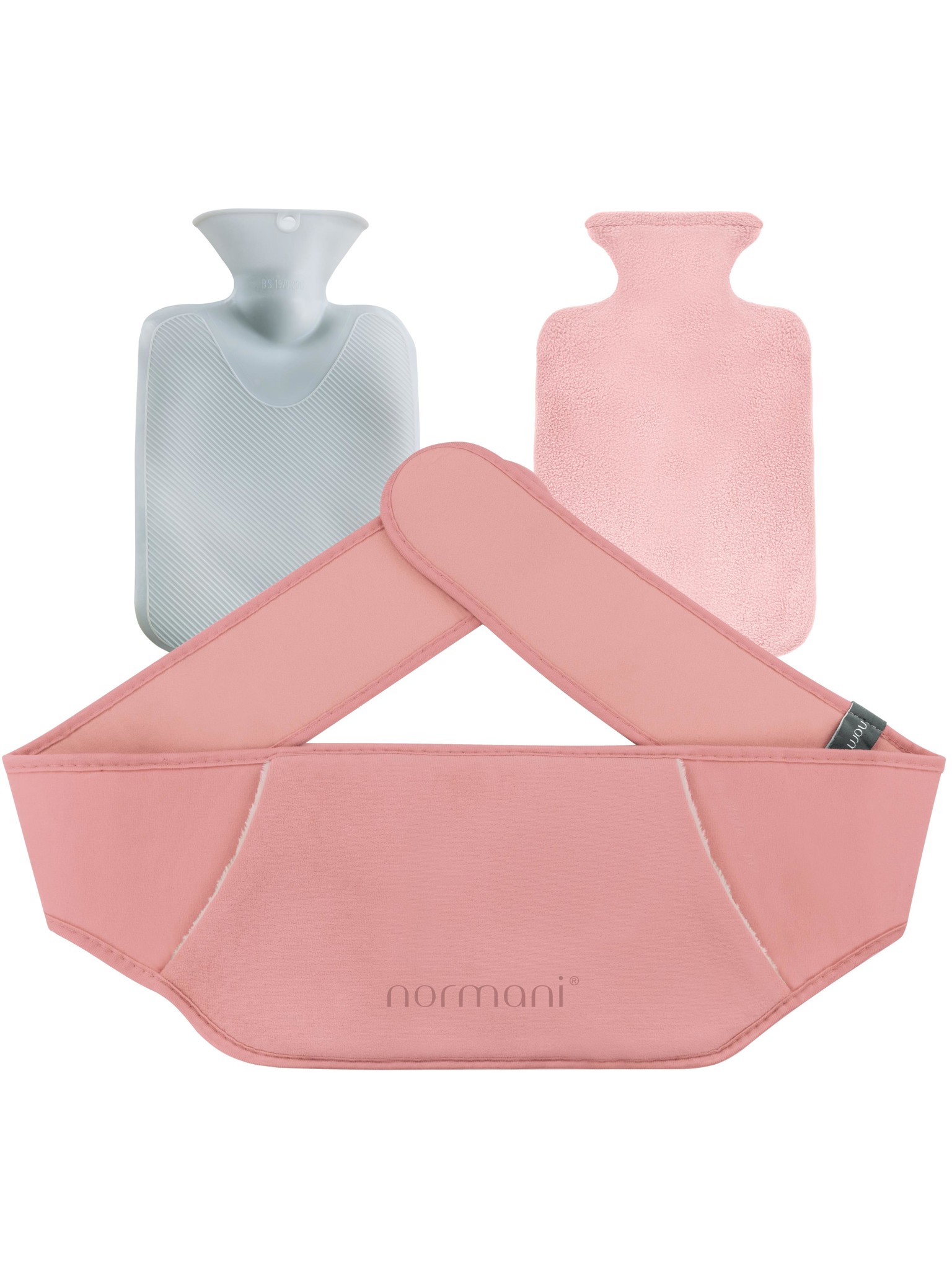 Bild von Wärmflasche mit Gürtel extra groß „Ninilchik“ Rosa