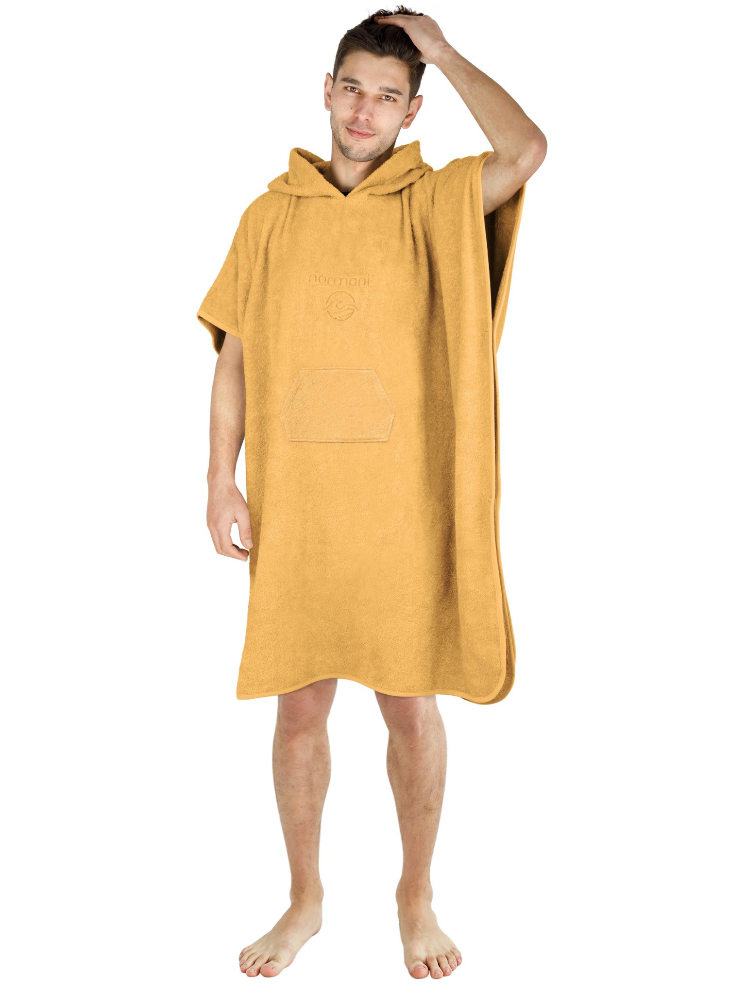 Bild von Badeponcho aus Bio-Baumwolle „Sitra“ Gelb