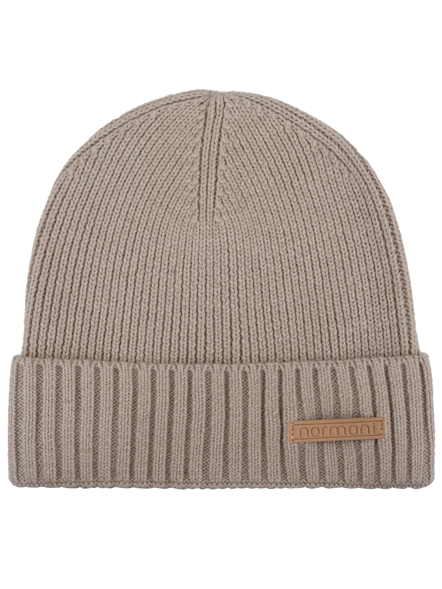 Bild von Merinowoll-Mütze „Yuma“ glatt Beige