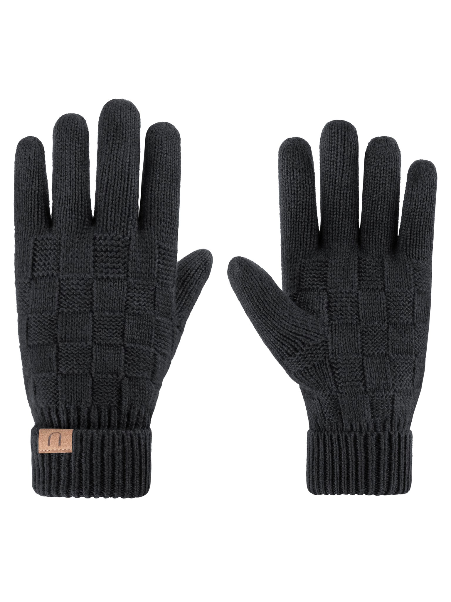 Bild von Merino Handschuhe mit Design passend zum Yuma Set Anthrazit