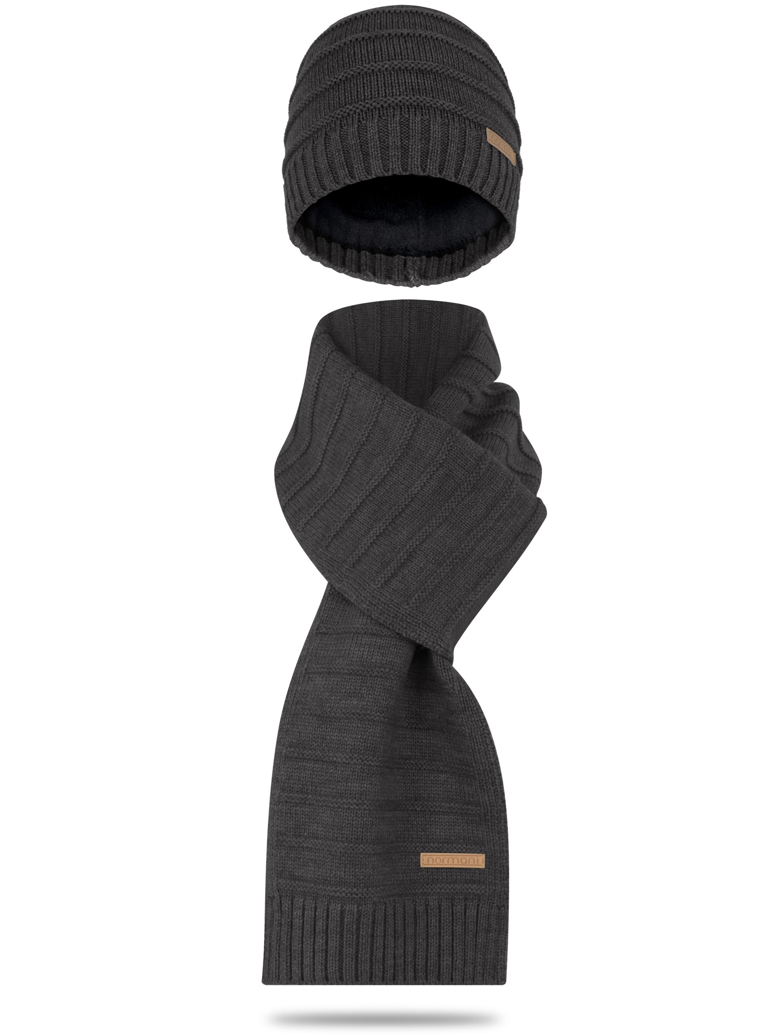 Bild von Set aus Wintermütze und Winterschal Yonce Anthrazit