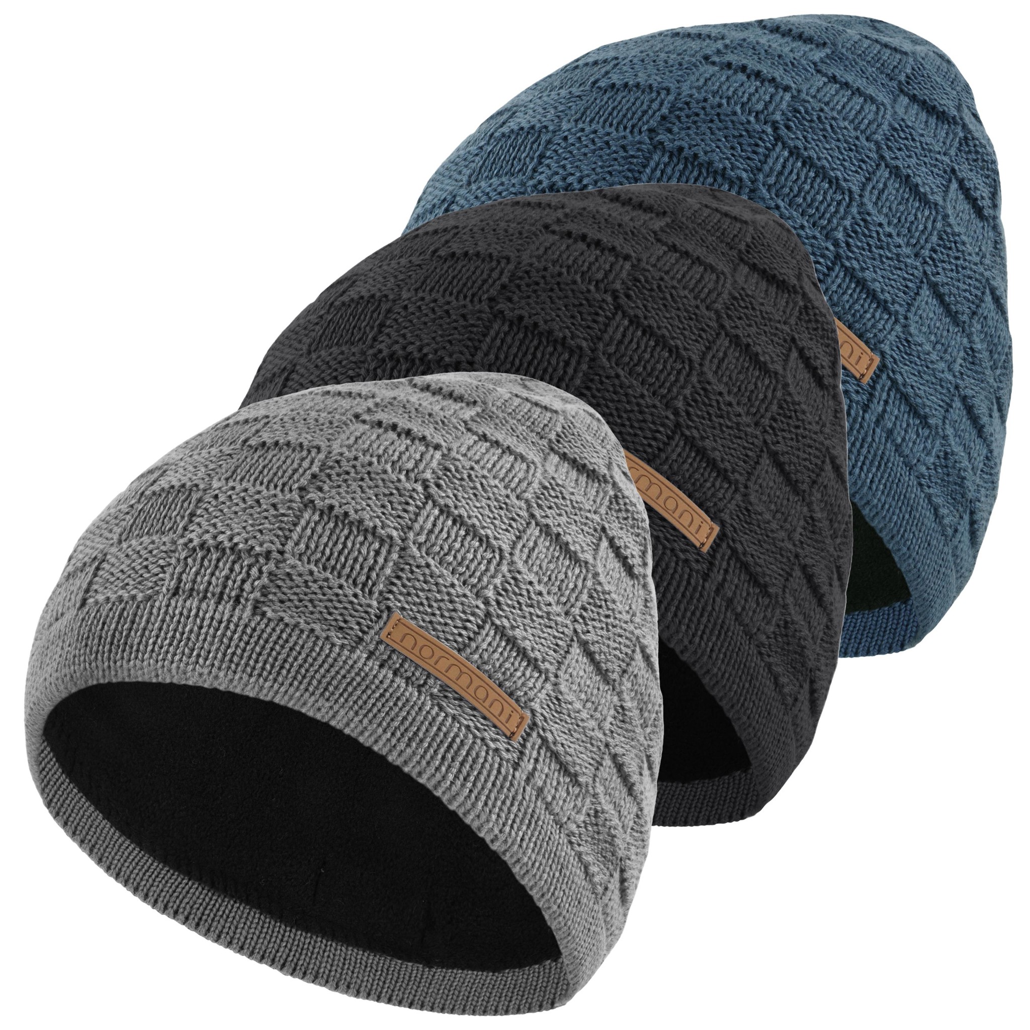 Bild von Merinowoll-Mütze „Yuma“ mit Design