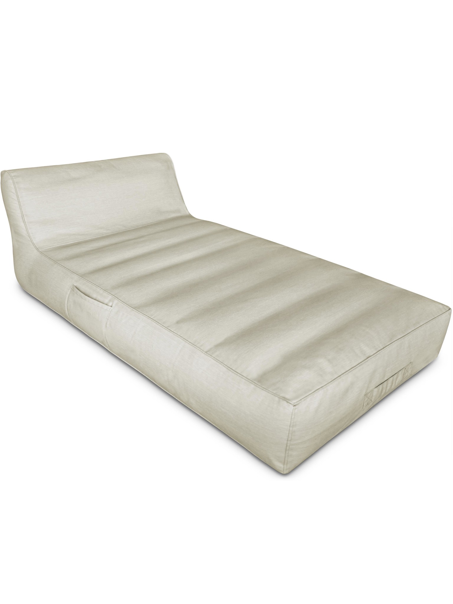 Bild von Aufblasbare Lounge Liege mit Bezug Beige