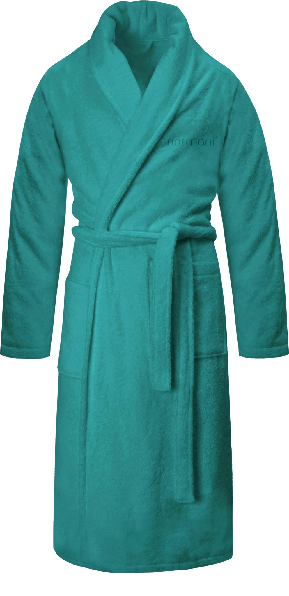 Bild von Unisex Premium Bademantel „Sivas“ aus Frottee - OEKO-TEX® 100 Petrol