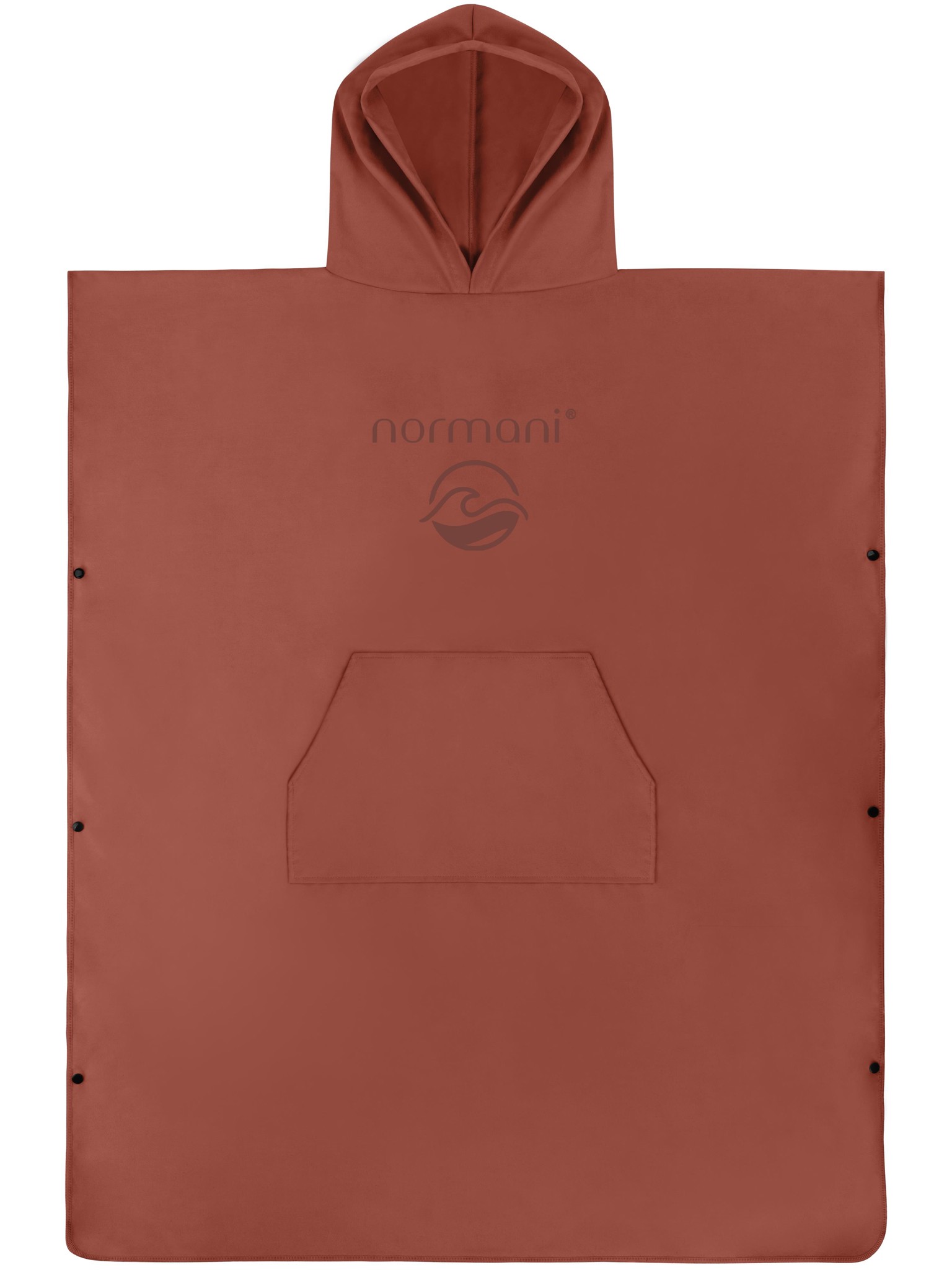 Bild von Weicher Mikrofaser Badeponcho „Nosara“ Rot