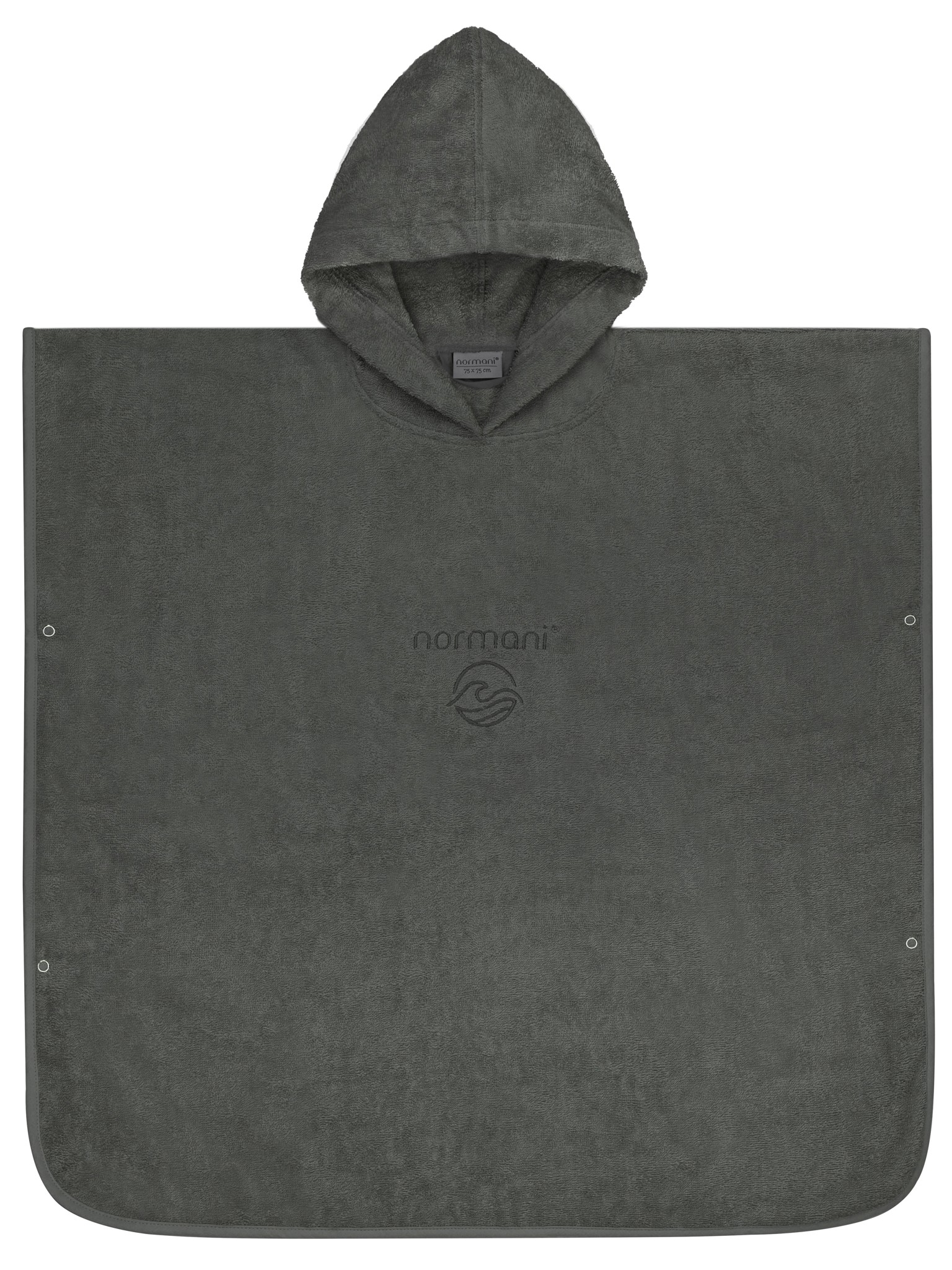 Bild von Kinder Baumwoll Badeponcho „Manama“ Anthrazit