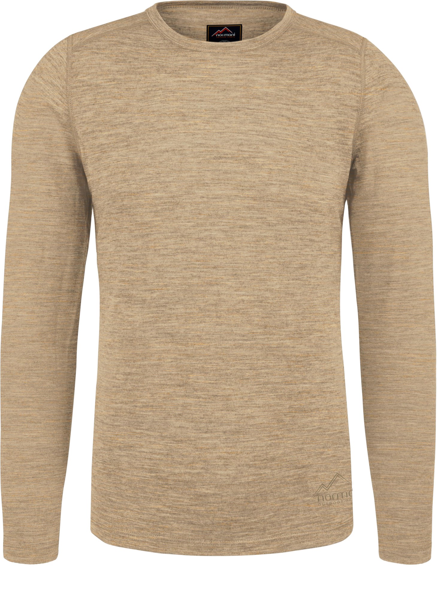 Bild von Herren Merino Langarm „Melbourne“ Beige