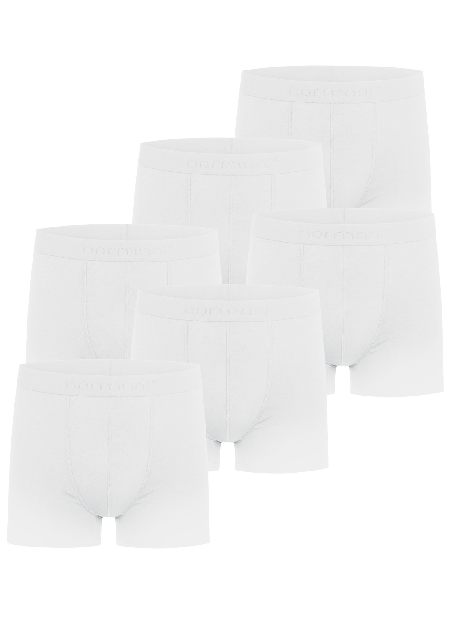 Bild von 6 Herren Boxershorts aus Bambus-Viskose „Cubao“ Weiß
