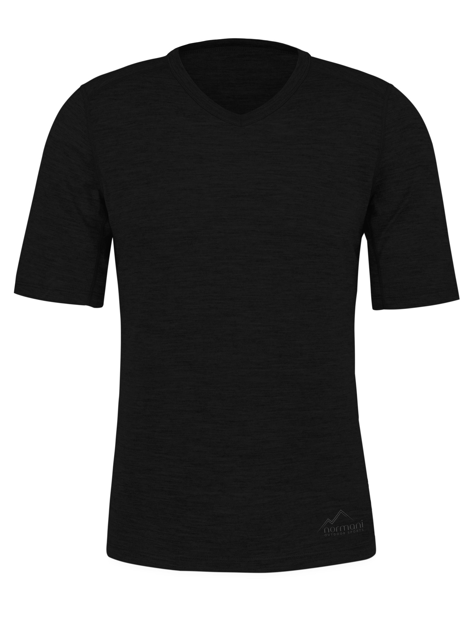 Bild von Herren Merino T-Shirt „Delamere" Schwarz