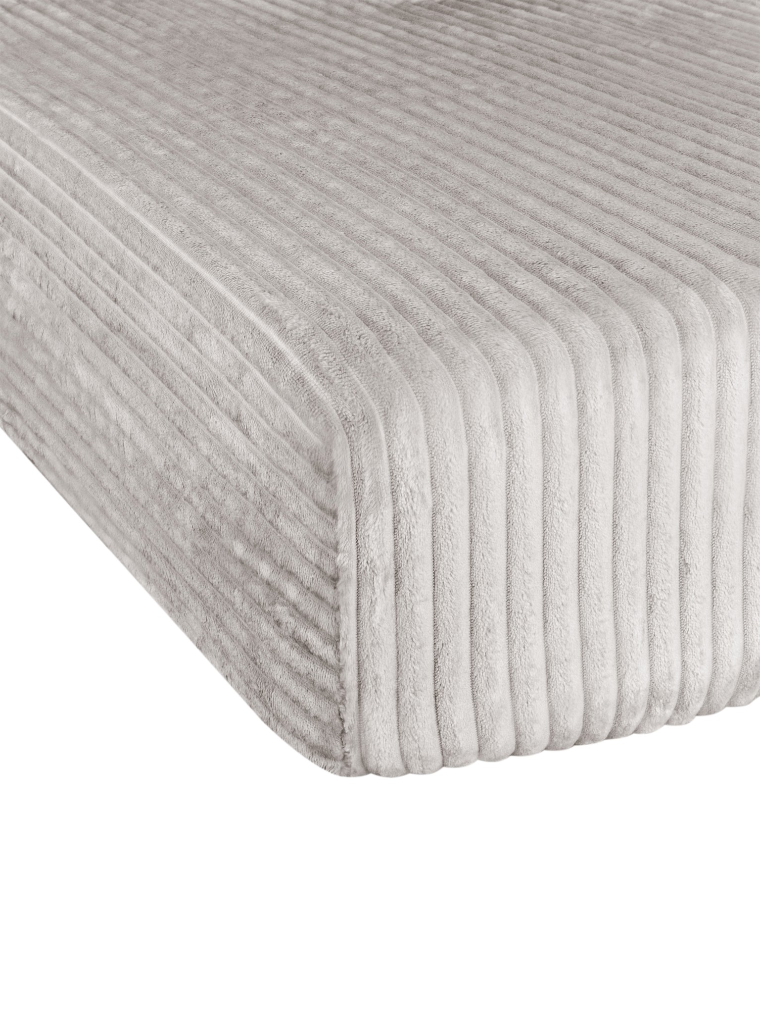 Bild von Spannbettlaken aus Streifen-Flanell „Parana“ Taupe