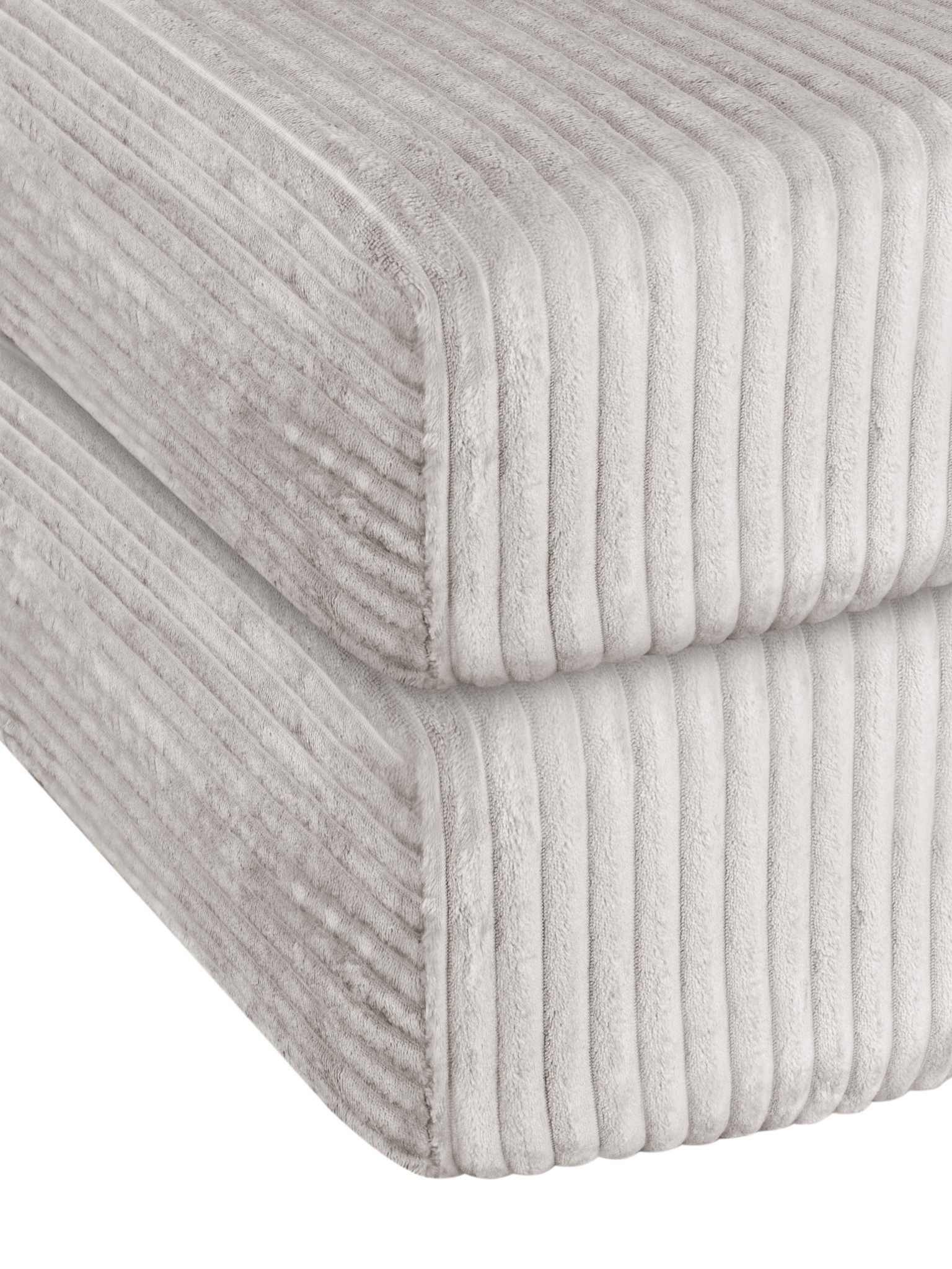 Bild von 2 Spannbettlaken aus Streifen-Flanell „Parana“ Taupe