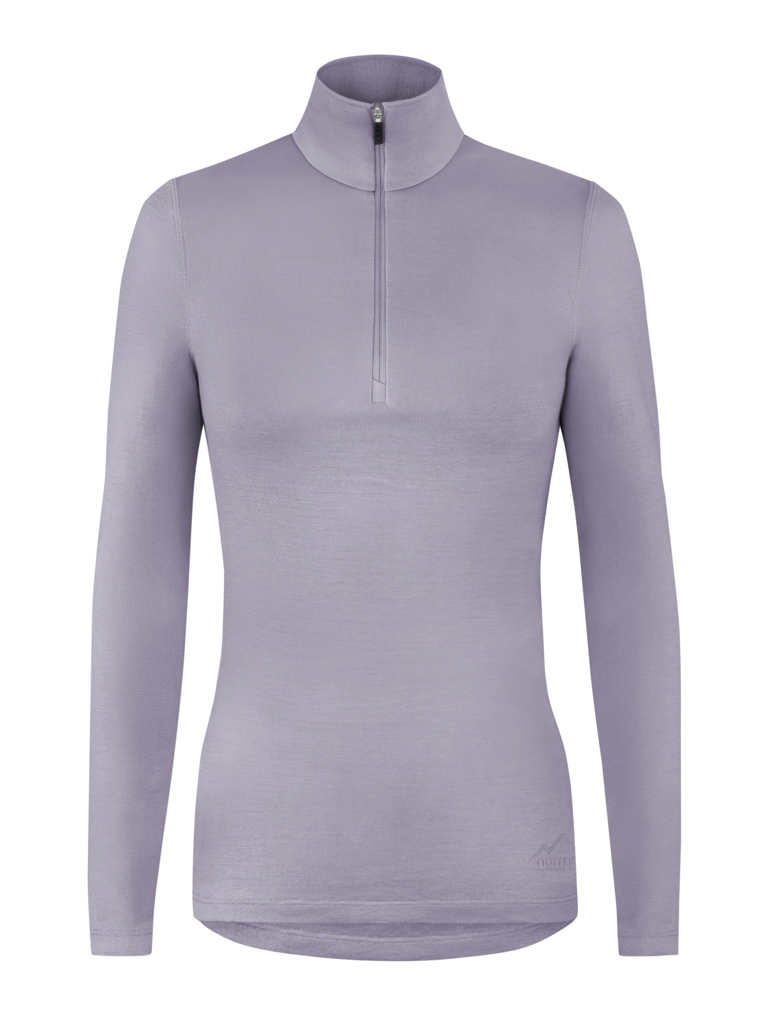 Bild von Damen Merino Langarm mit 1/4 Zipper „Launceston“ Lila