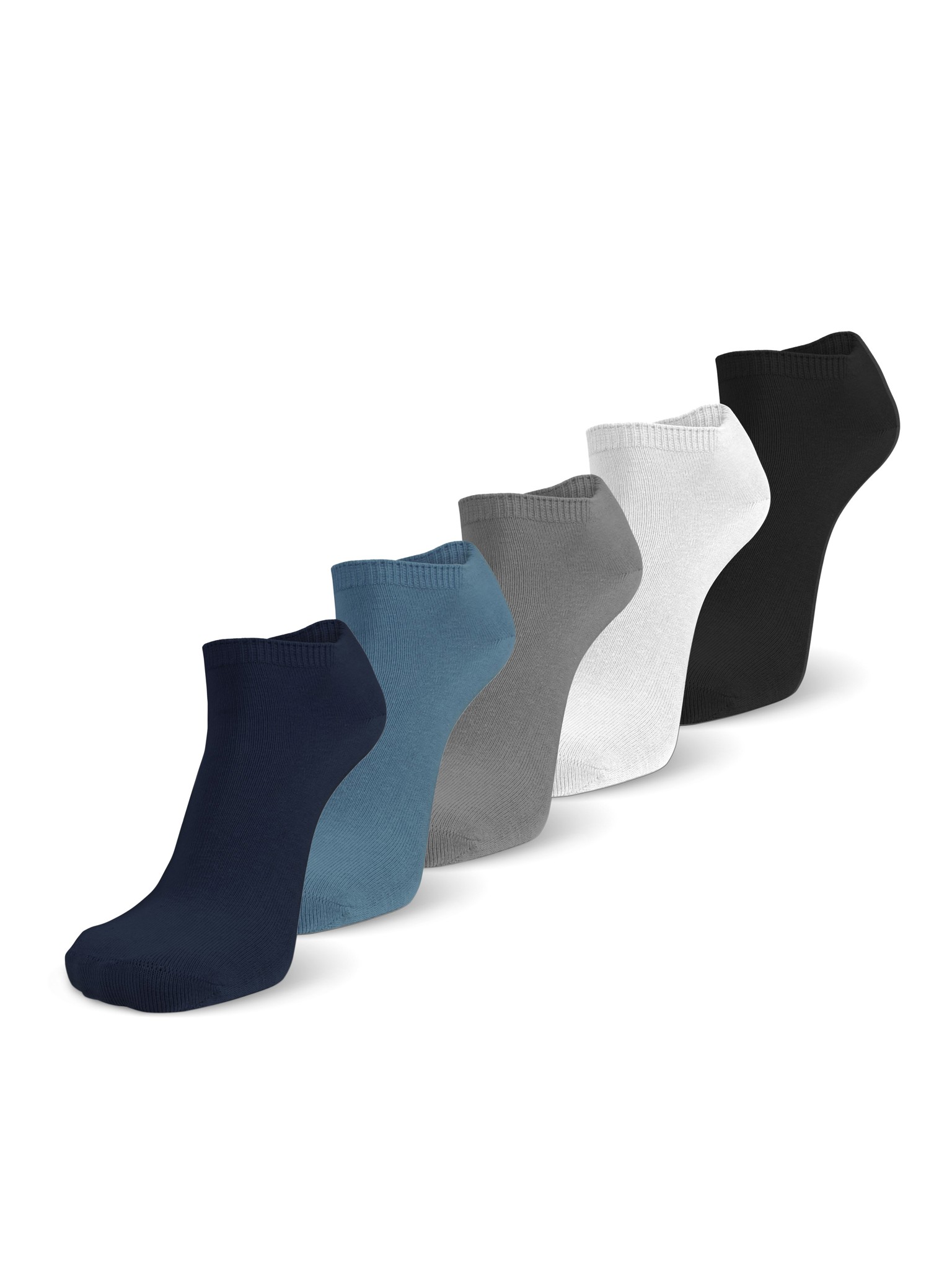 Bild von 15 Paar „American“ Sneakersocken Marine/Jeans/Grau/Weiß/Schwarz