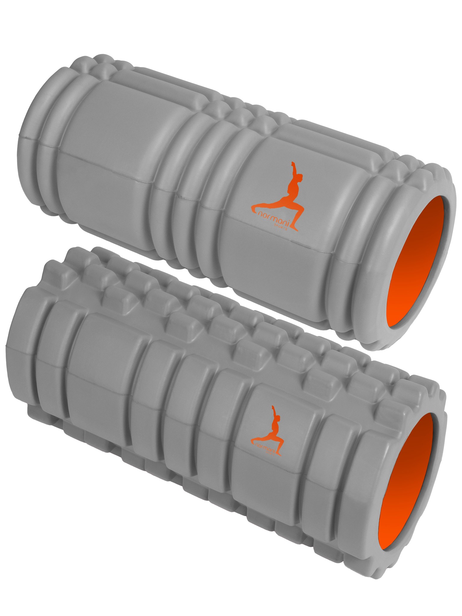 Bild von 2 x Faszienrolle - Sportrolle Massageroller Grau
