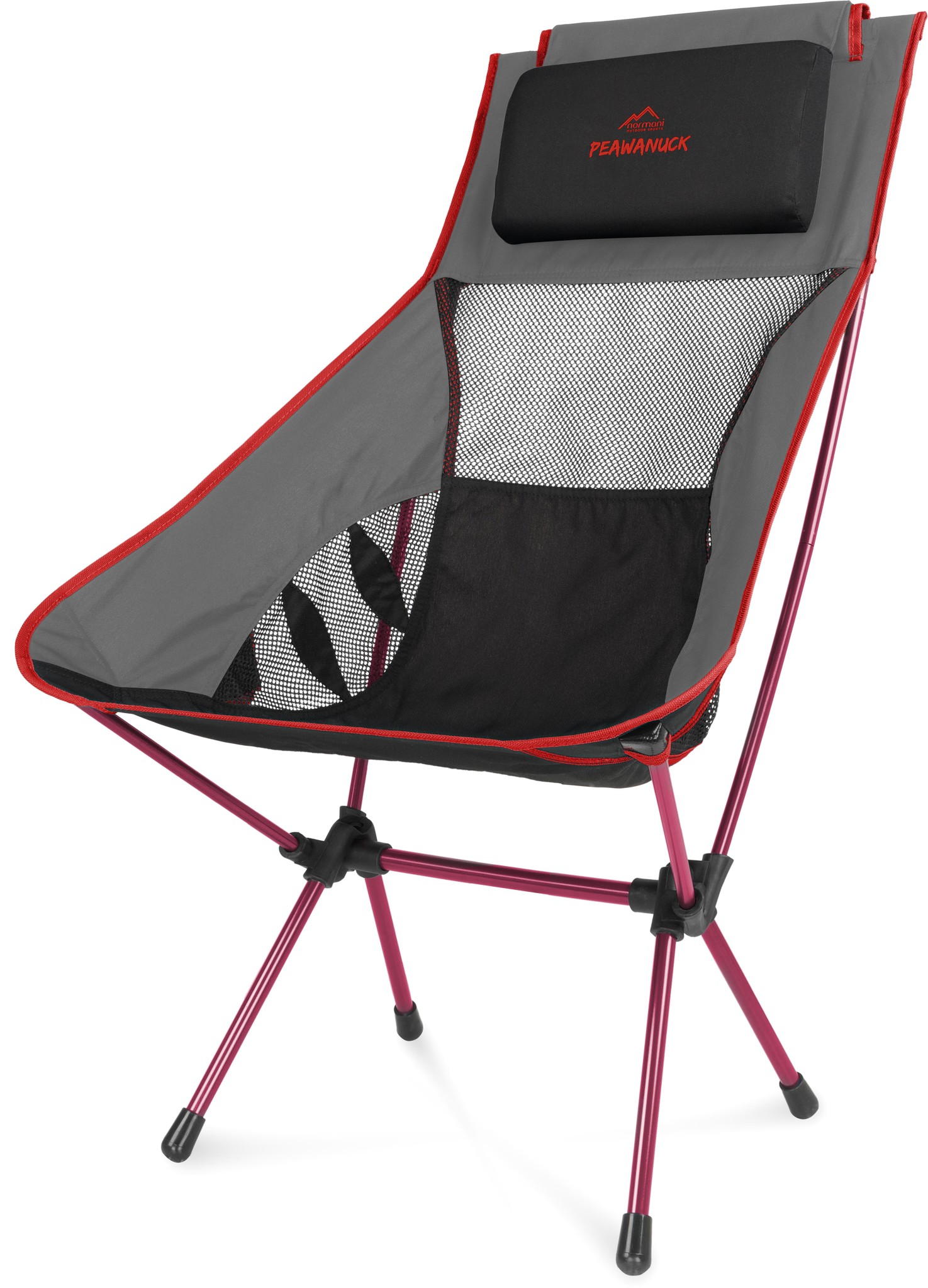 Bild von Campingstuhl „Peawanuck“ Anthrazit/Rot