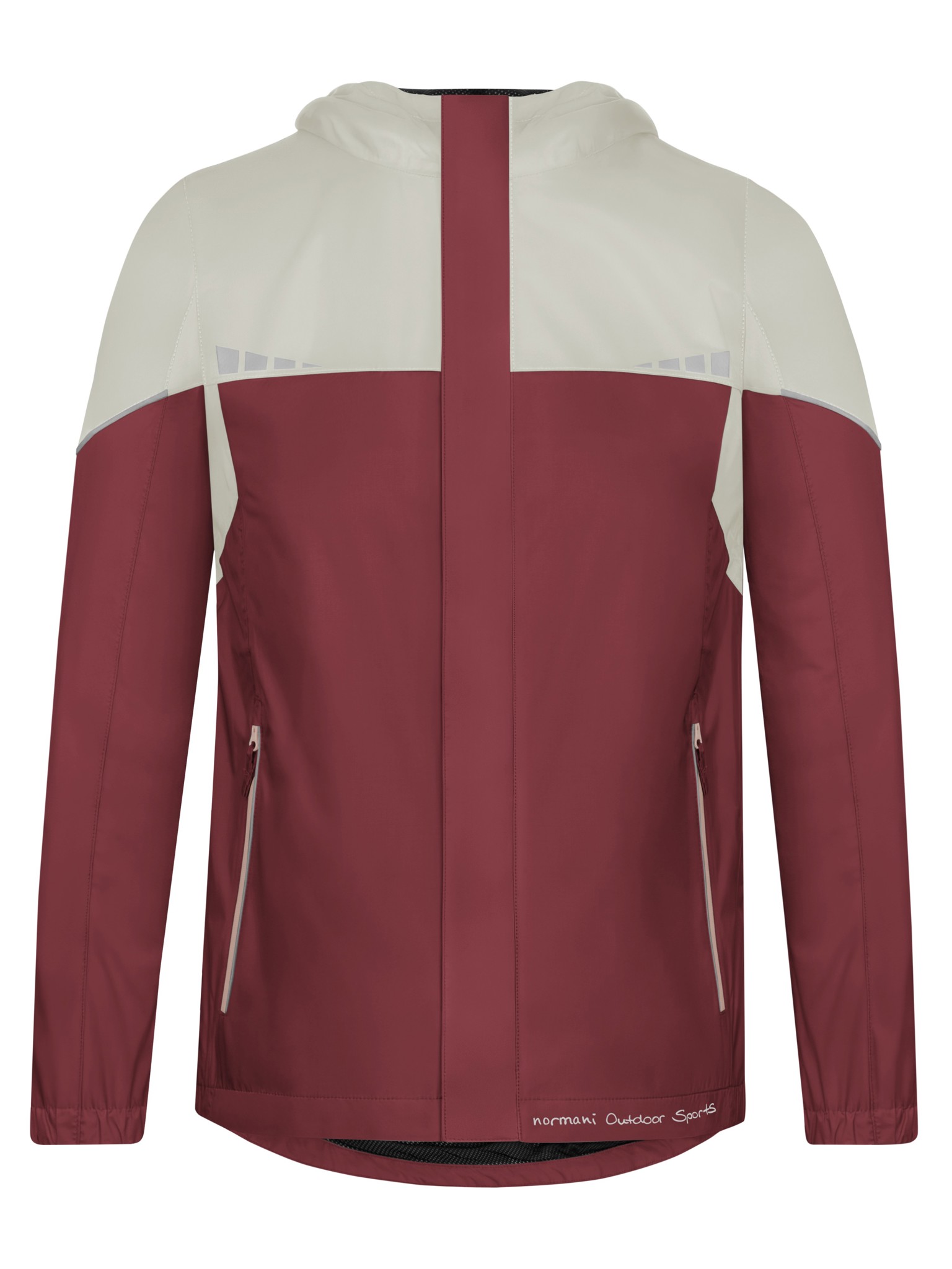 Bild von Kinder Regenjacke „Sointula“ Rot/Weiß