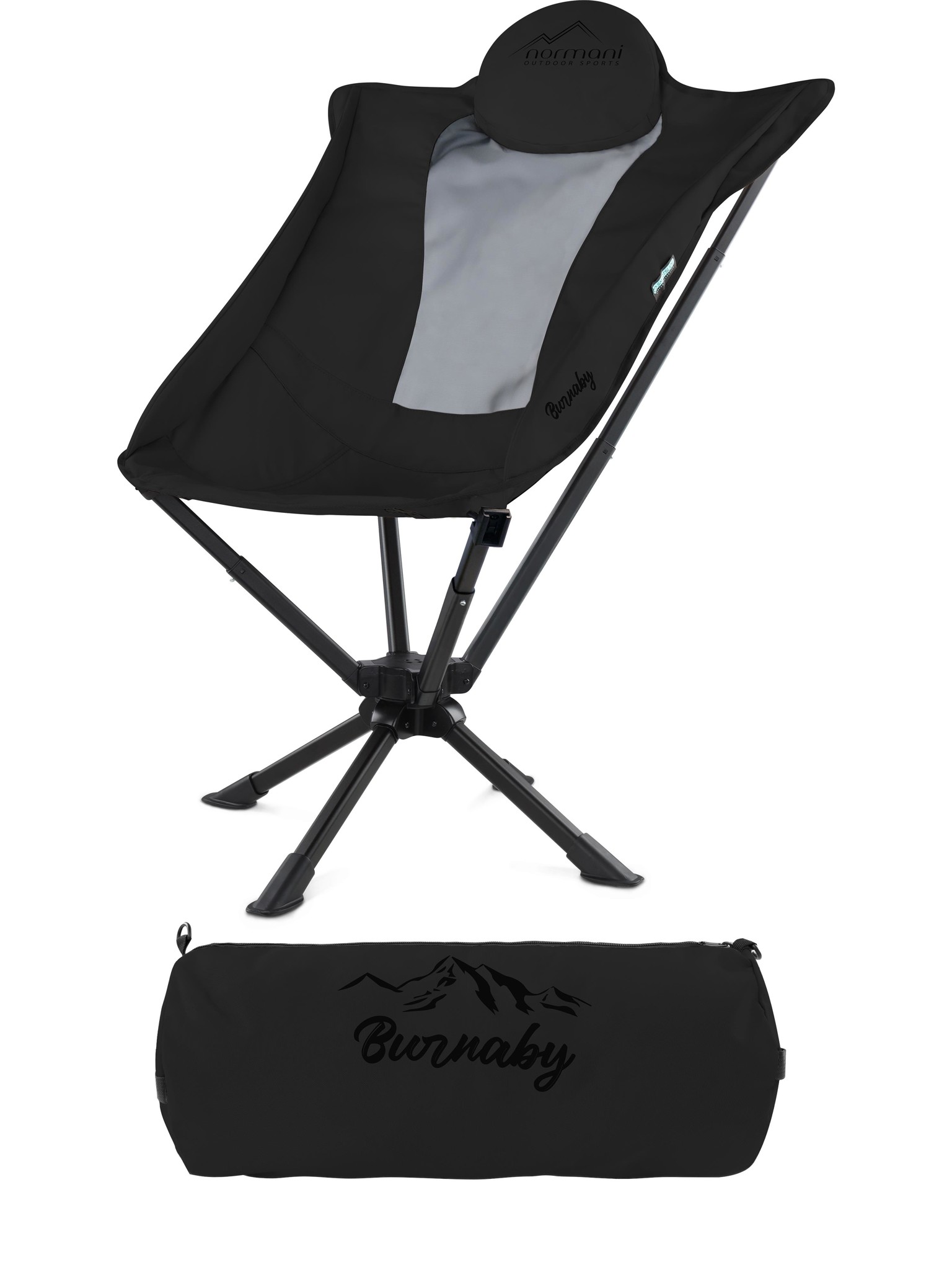 Bild von Campingstuhl „Burnaby“ Schwarz