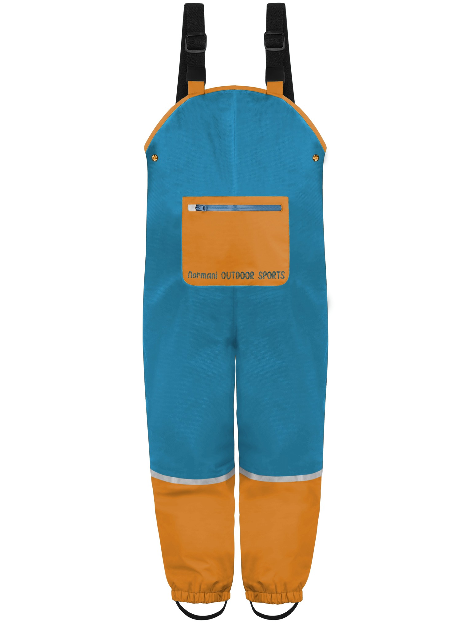 Bild von Kinder Regenhose mit Hosenträgern „Waller“ Blau