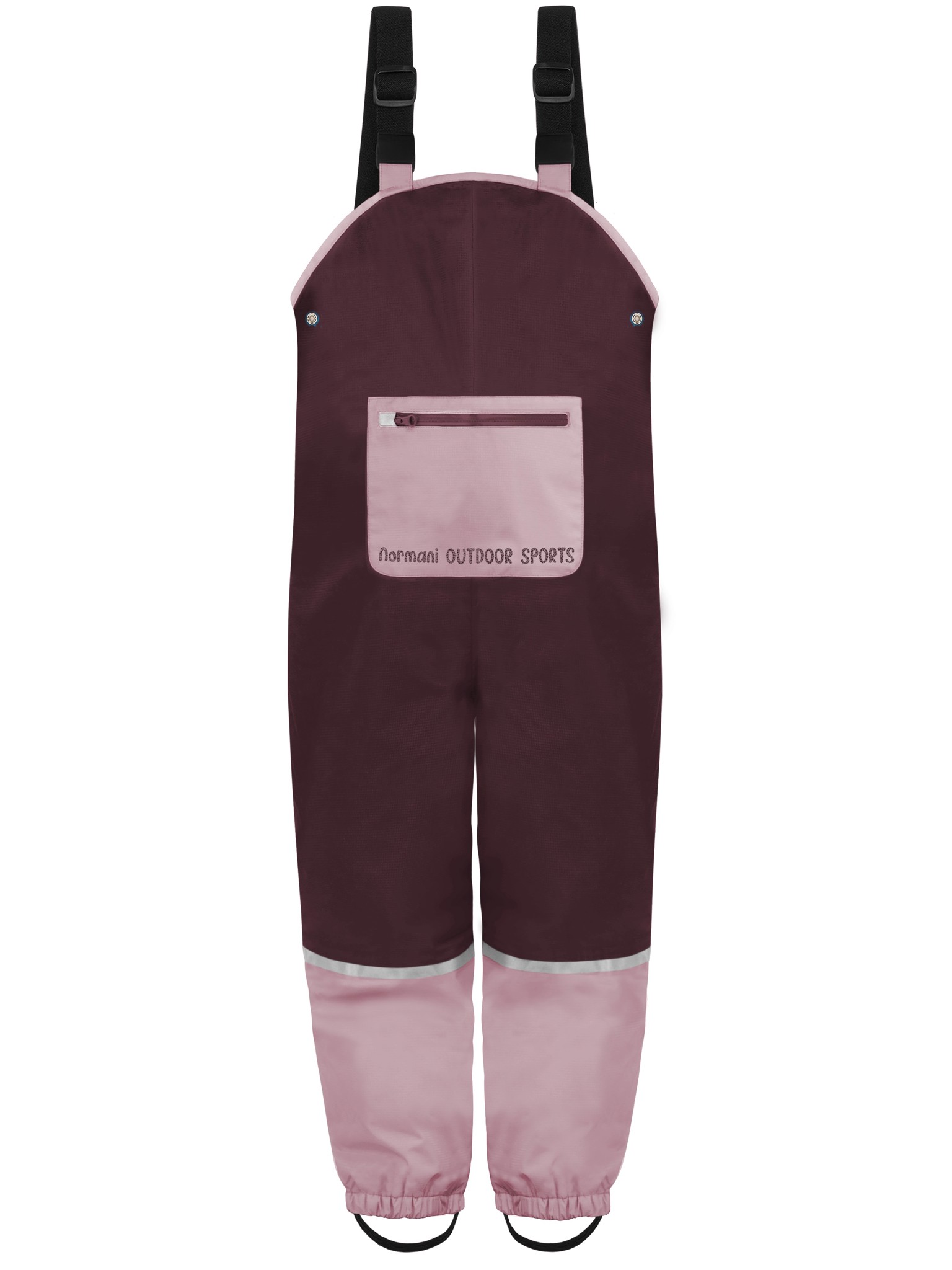 Bild von Kinder Regenhose mit Hosenträgern „Waller“ Bordeaux